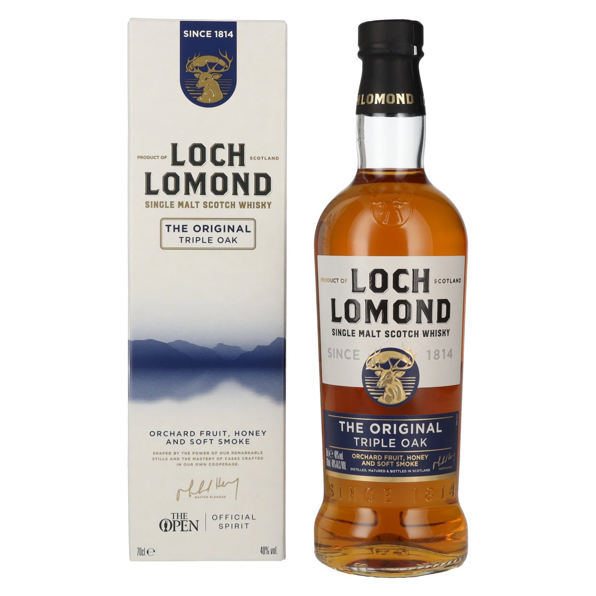 Loch Lomond THE ORIGINAL Triple Oak Single Malt 40% ABV 0.7l in a gift box