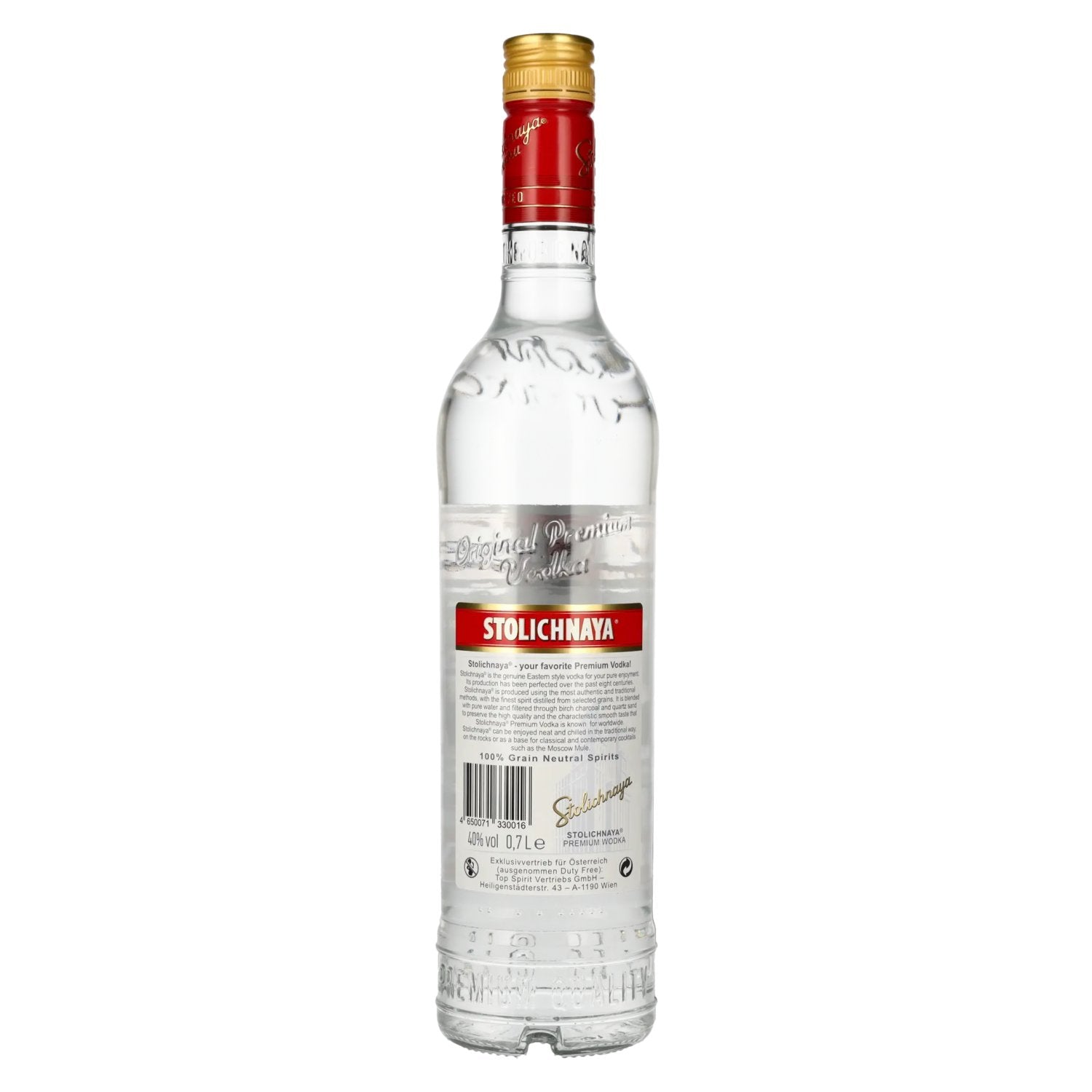 Stolichnaya Premium Vodka FKP 40% Vol. 0,7l