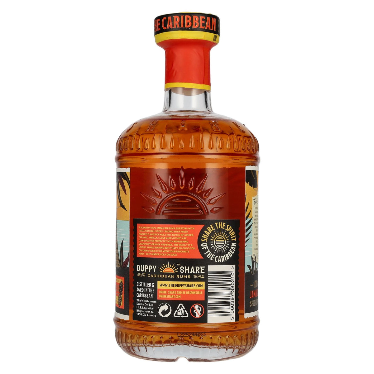 Rhum des Caraïbes épicé Duppy Share, 37,5 % vol., 0,7 l