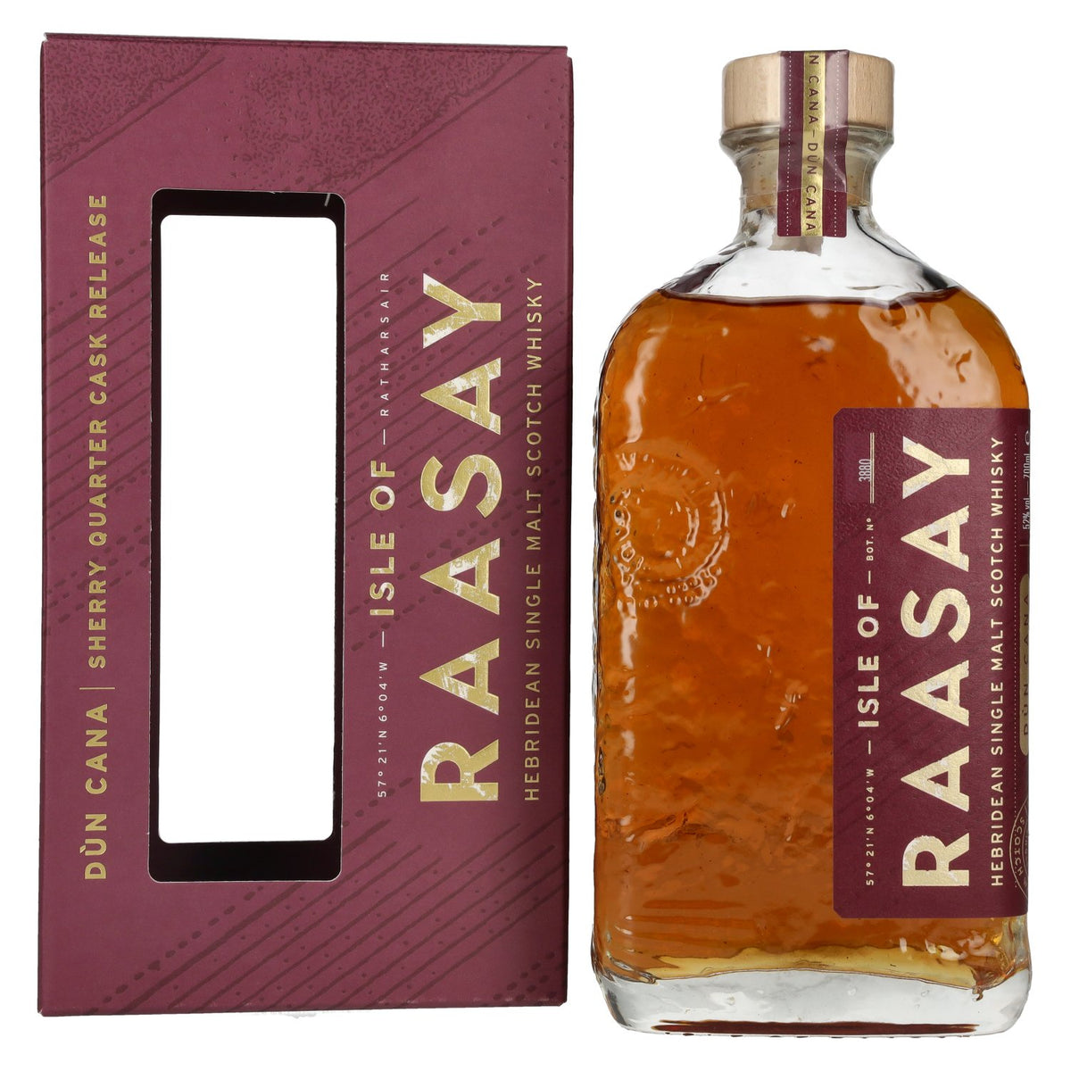 Isle of Raasay Dùn Cana Sherry Quarter Cask Release 52% vol. 0,7 l in geschenkverpakking