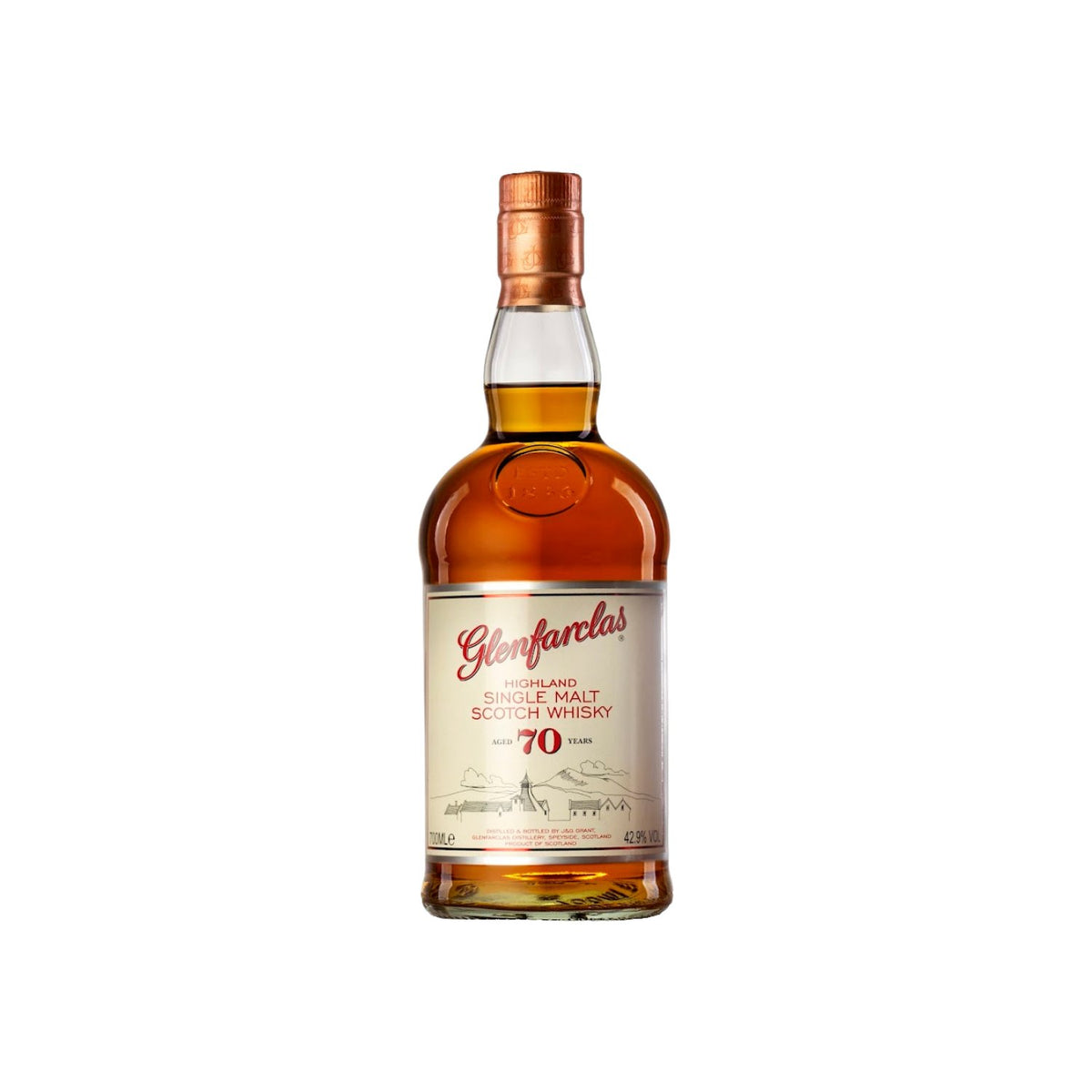 Glenfarclas 70 Years Old Highland Single Malt Scotch Whisky 42,9% Vol. 0,7l in Geschenkbox