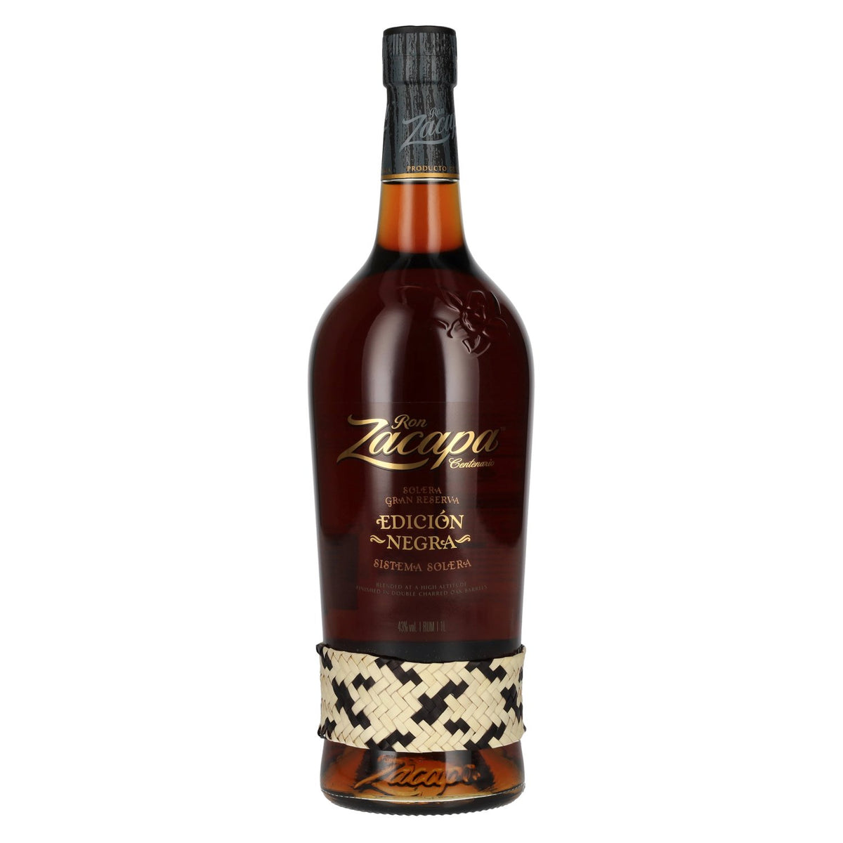 Ron Zacapa Centenario EDICIÓN NEGRA Sistema Solera Gran Reserva 43% Vol. 1l