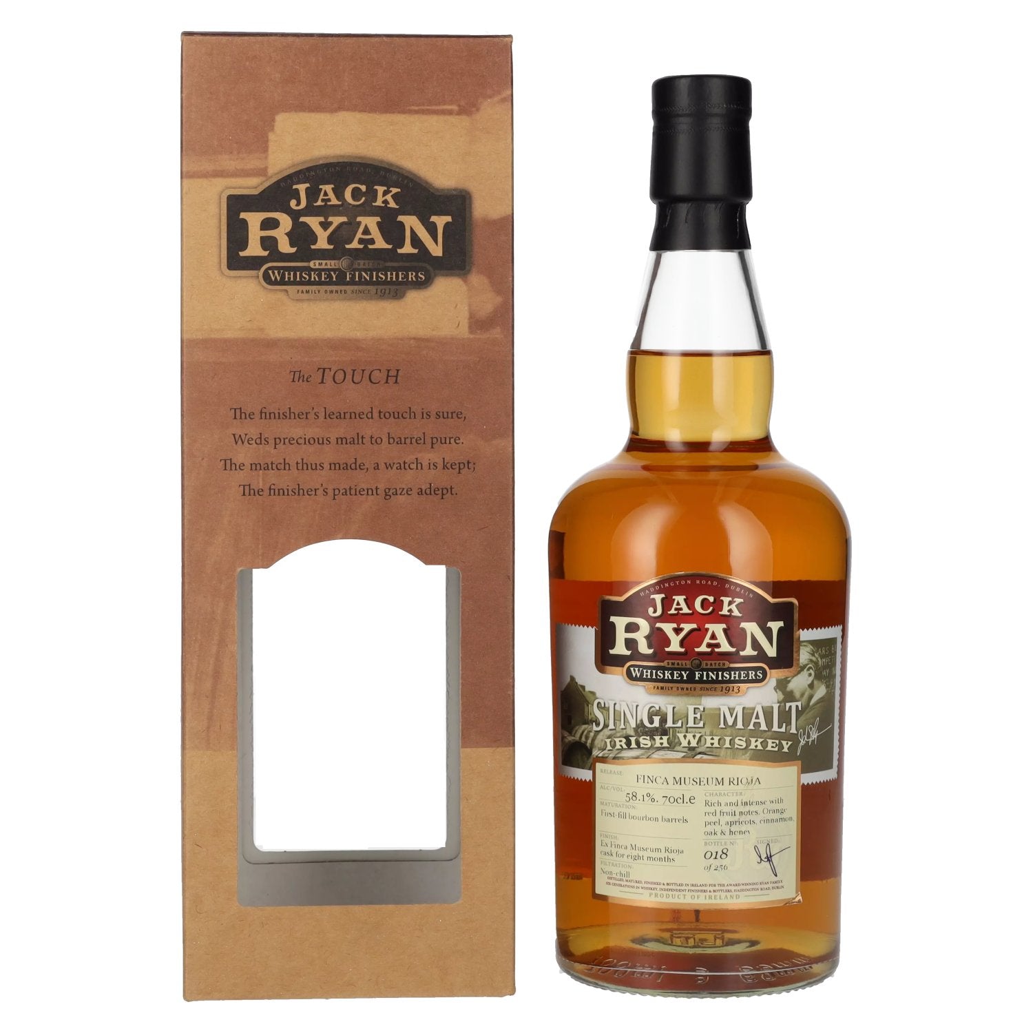 Jack Ryan 12 Years Old FINCA MUSEUM RIOJA Single Malt Irish Whiskey 58,1% Vol. 0,7l in Geschenkbox