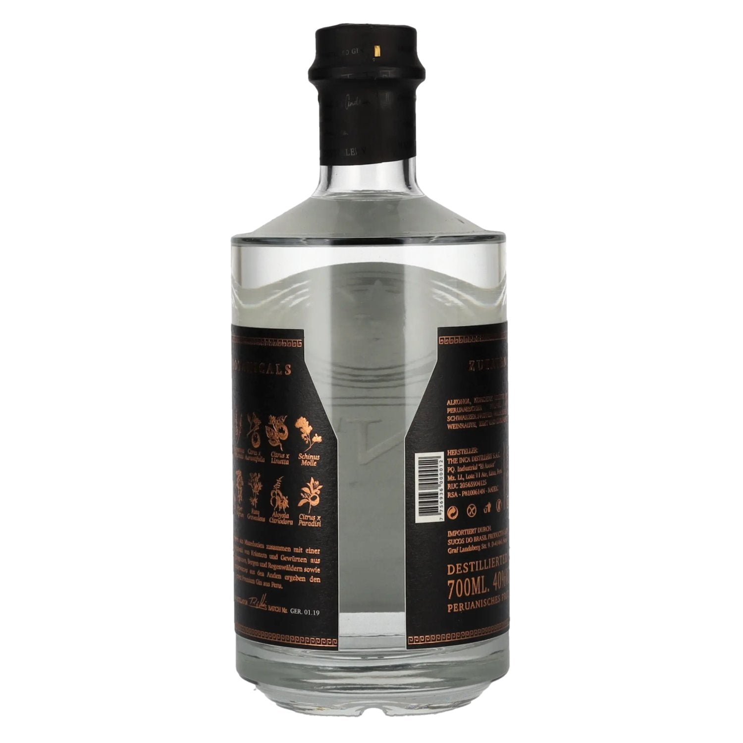 GIN'CA Gin distillé péruvien 40% vol. 0,7l