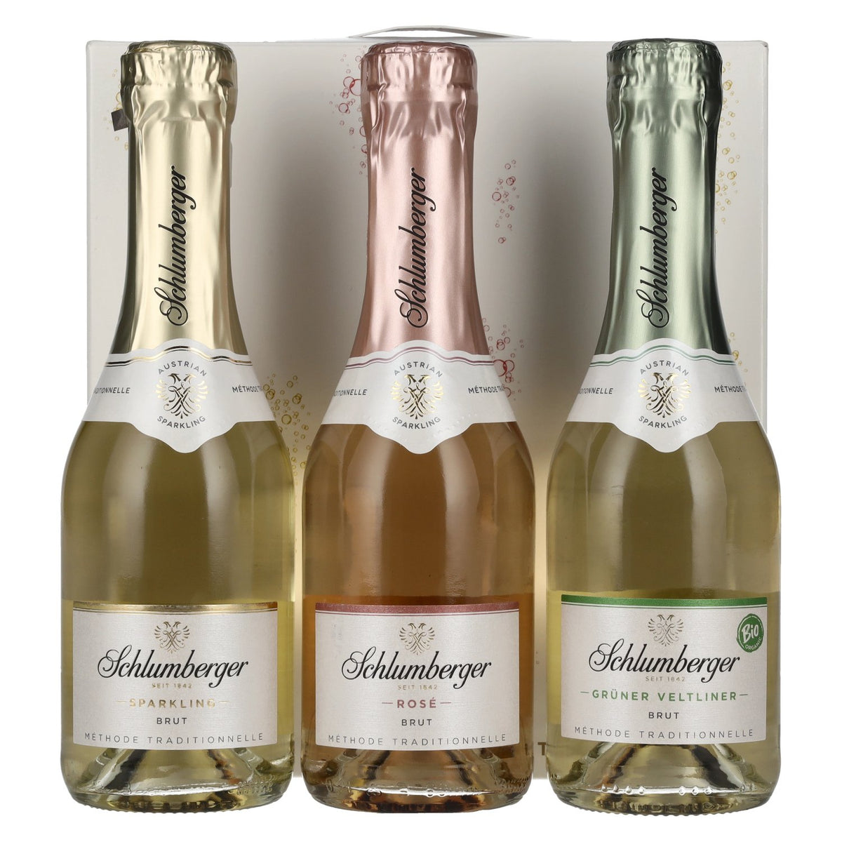 Schlumberger Klassik Selection 12% ABV, 3 x 0.2 l in a gift box
