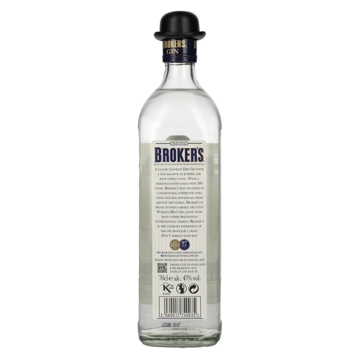 Broker's Premium London Dry Gin 47 % vol. 0,7 l