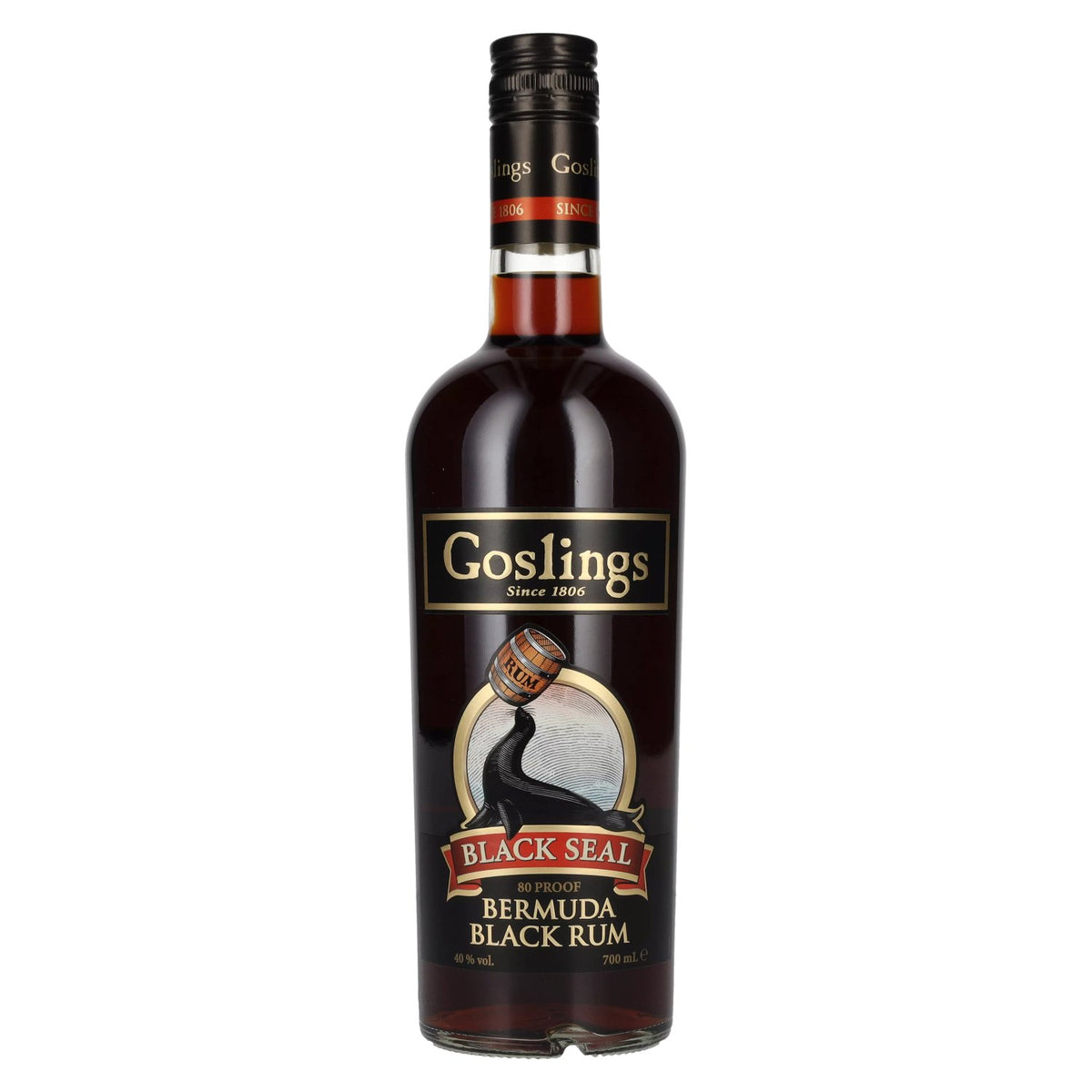 Gosling’s Black Seal 80 PROOF Bermuda Black Rum 40% vol. 0.7 l