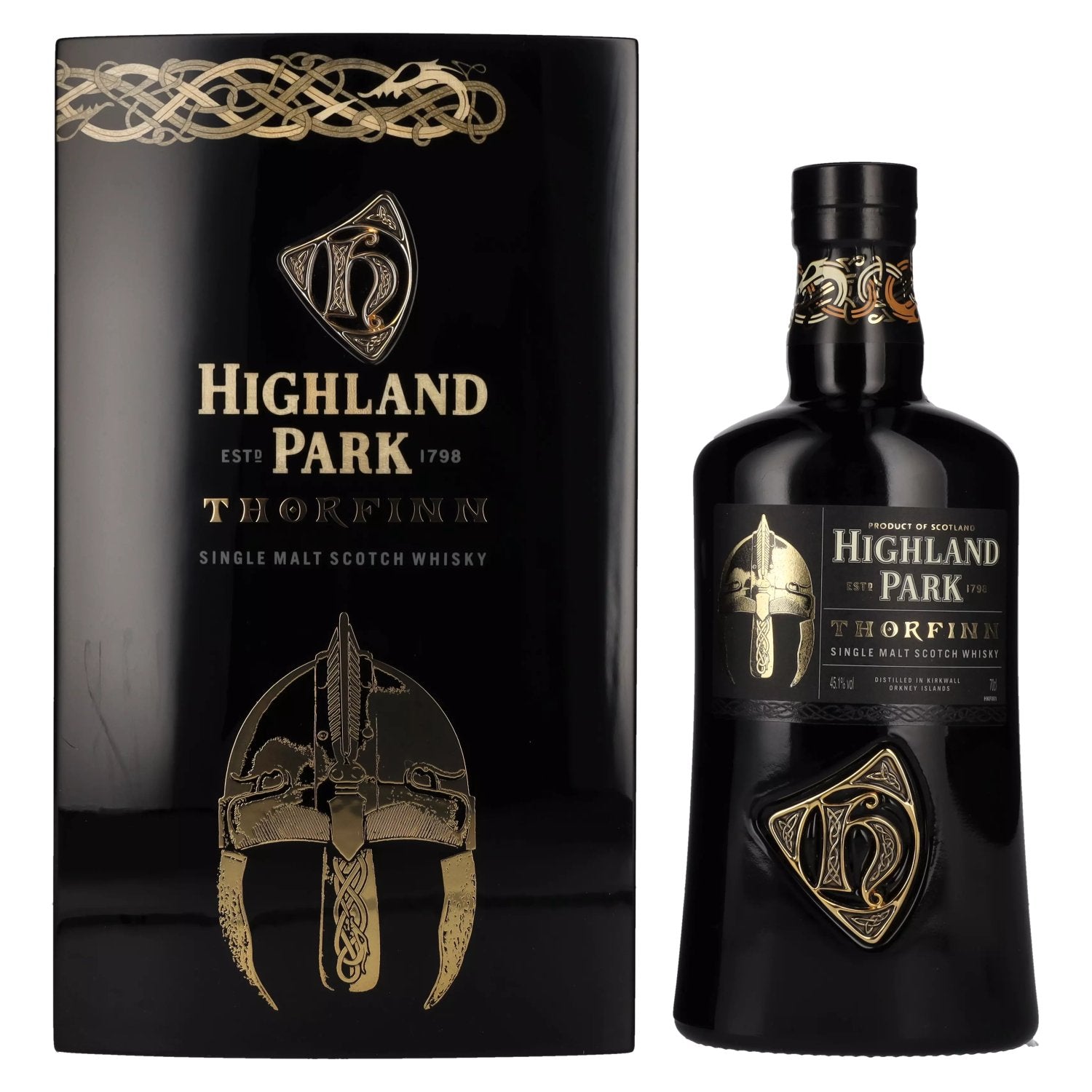 Highland Park THORFINN Single Malt Scotch Whisky 45,1% vol. 0,7l dans une caisse en bois