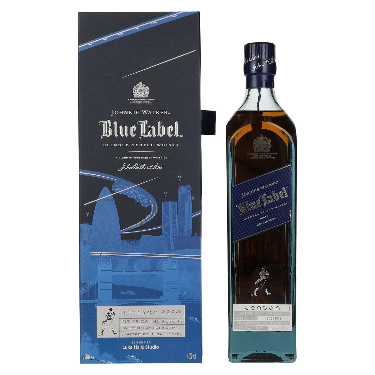 Johnnie Walker Blue Label City Edition London Blended Scotch Whisky 40% vol. 0.7 l in a gift box