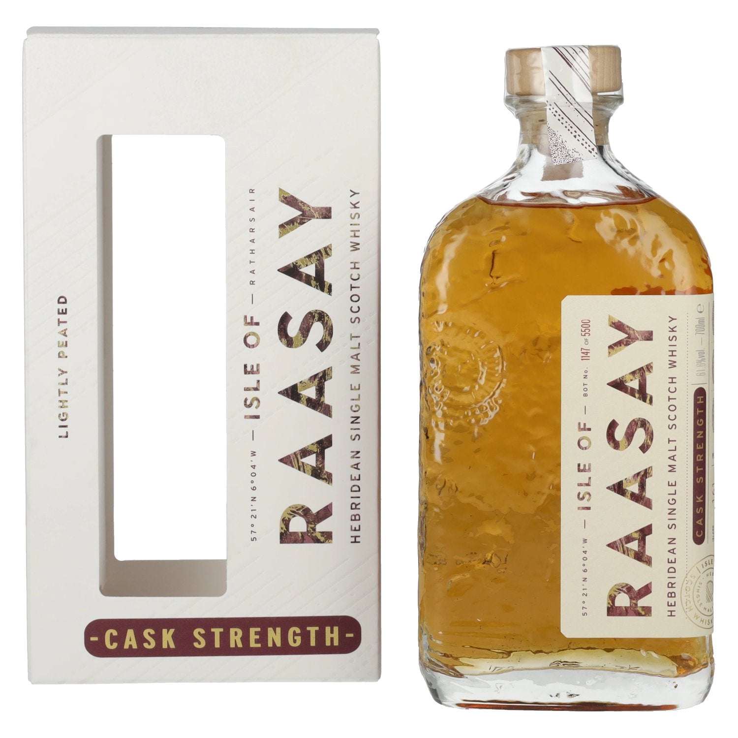 Isle of Raasay Cask Strength Hebridean Single Malt 2025 61,6% Vol. 0,7l in geschenkverpakking