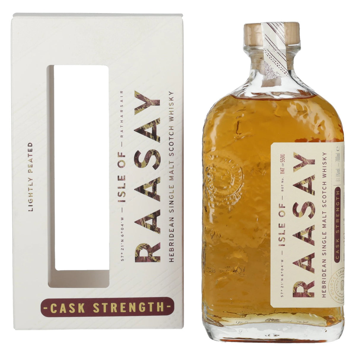 Isle of Raasay Cask Strength Hebridean Single Malt 2025 61.6% ABV 0.7l in a gift box
