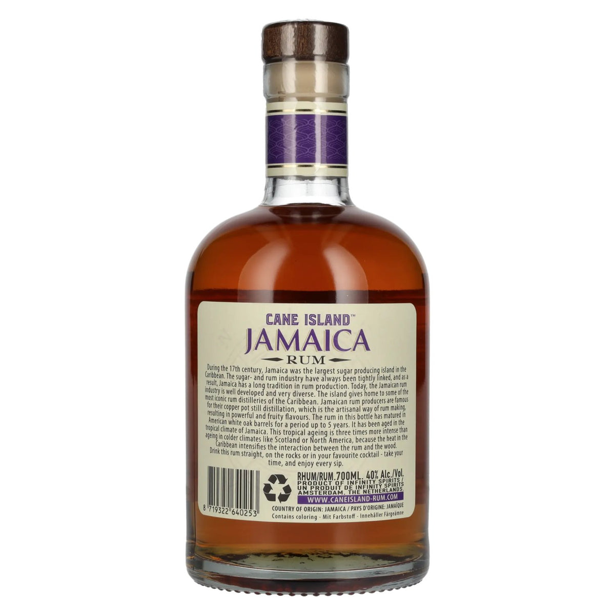 Cane Island JAMAICA Caribbean Aged Single Island Rum 40% vol. 0.7 l