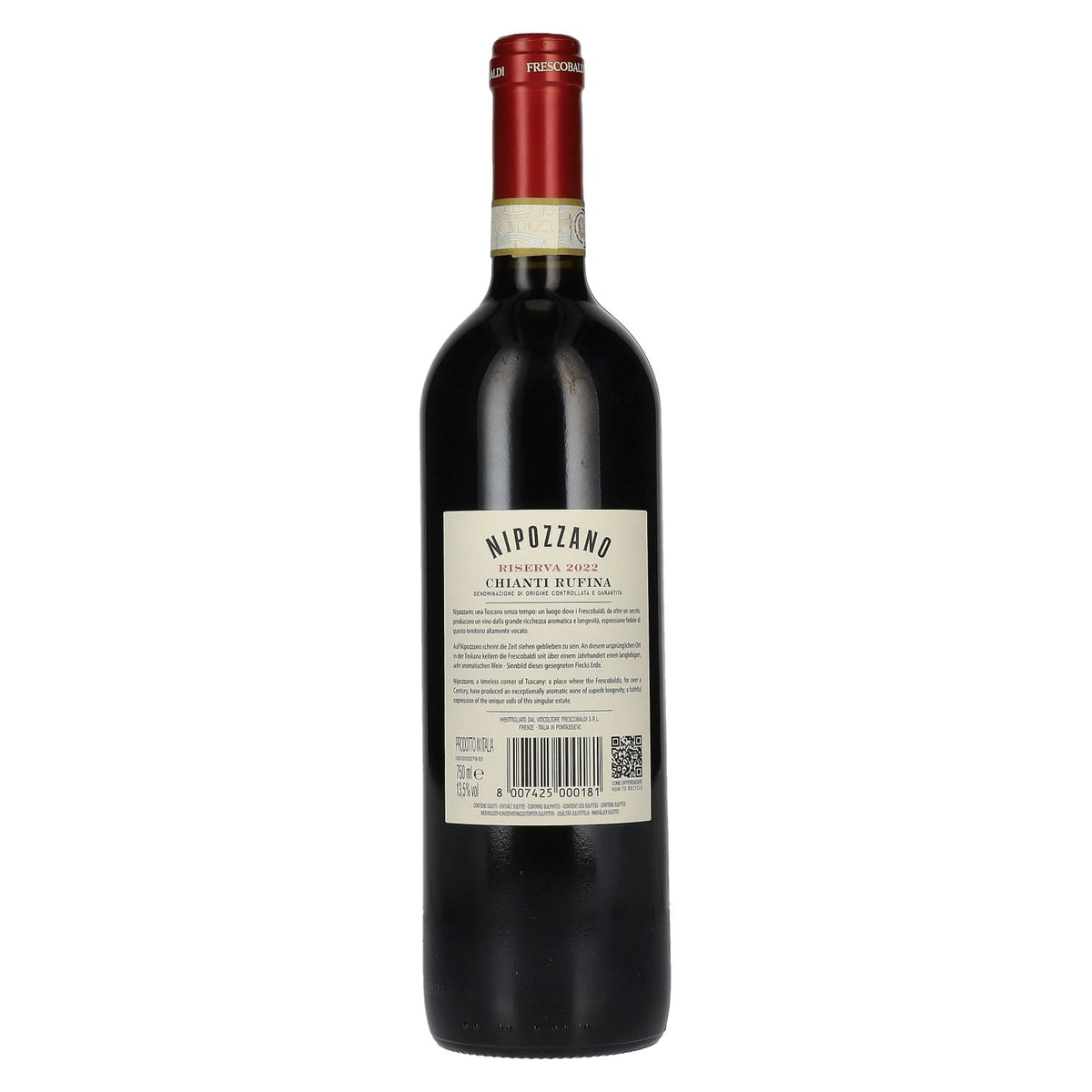 Frescobaldi NIPOZZANO Chianti Rúfina Riserva DOCG 2022 13.5% ABV 0.75l