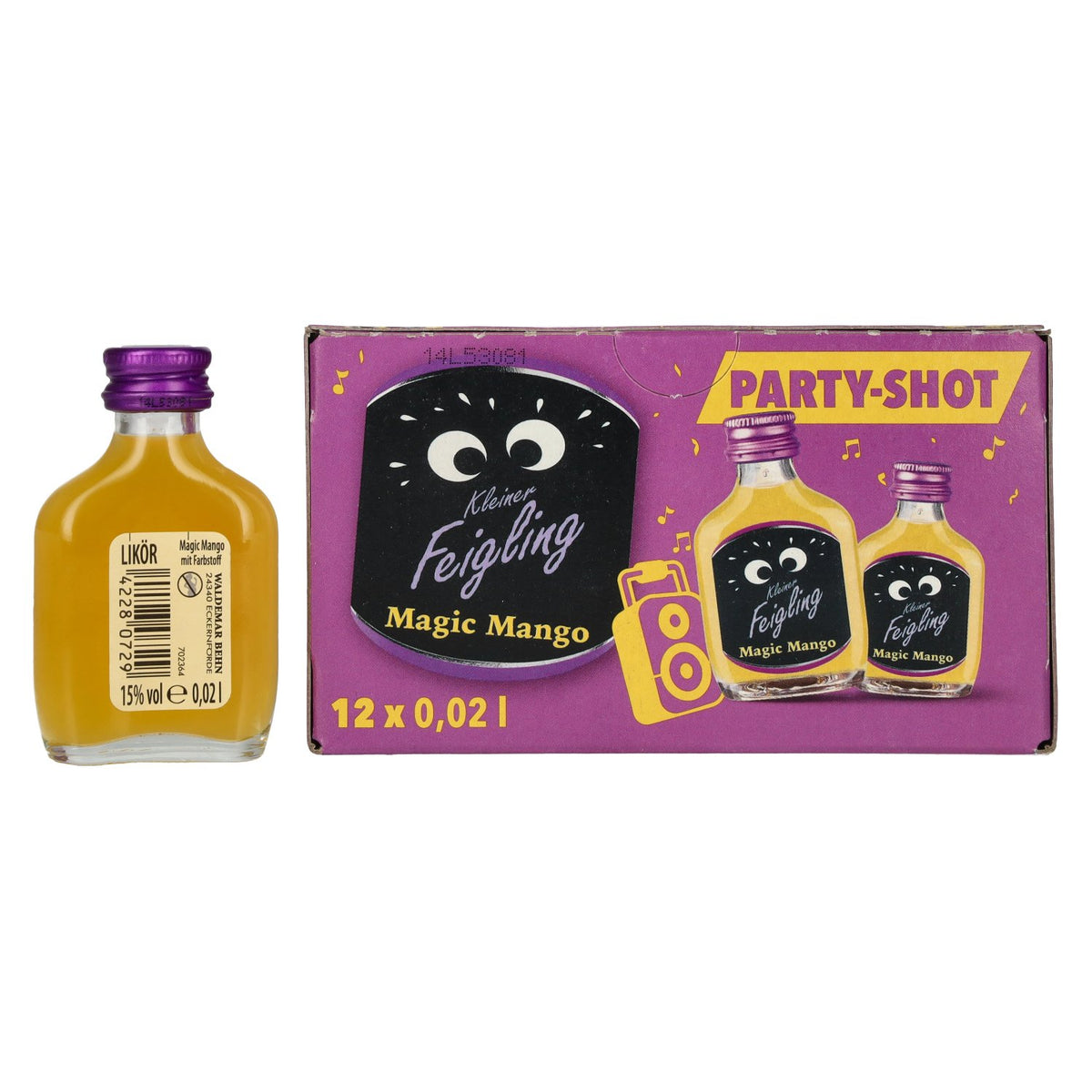 Kleiner Feigling Magic Mango 15% ABV 12 x 0.02 l