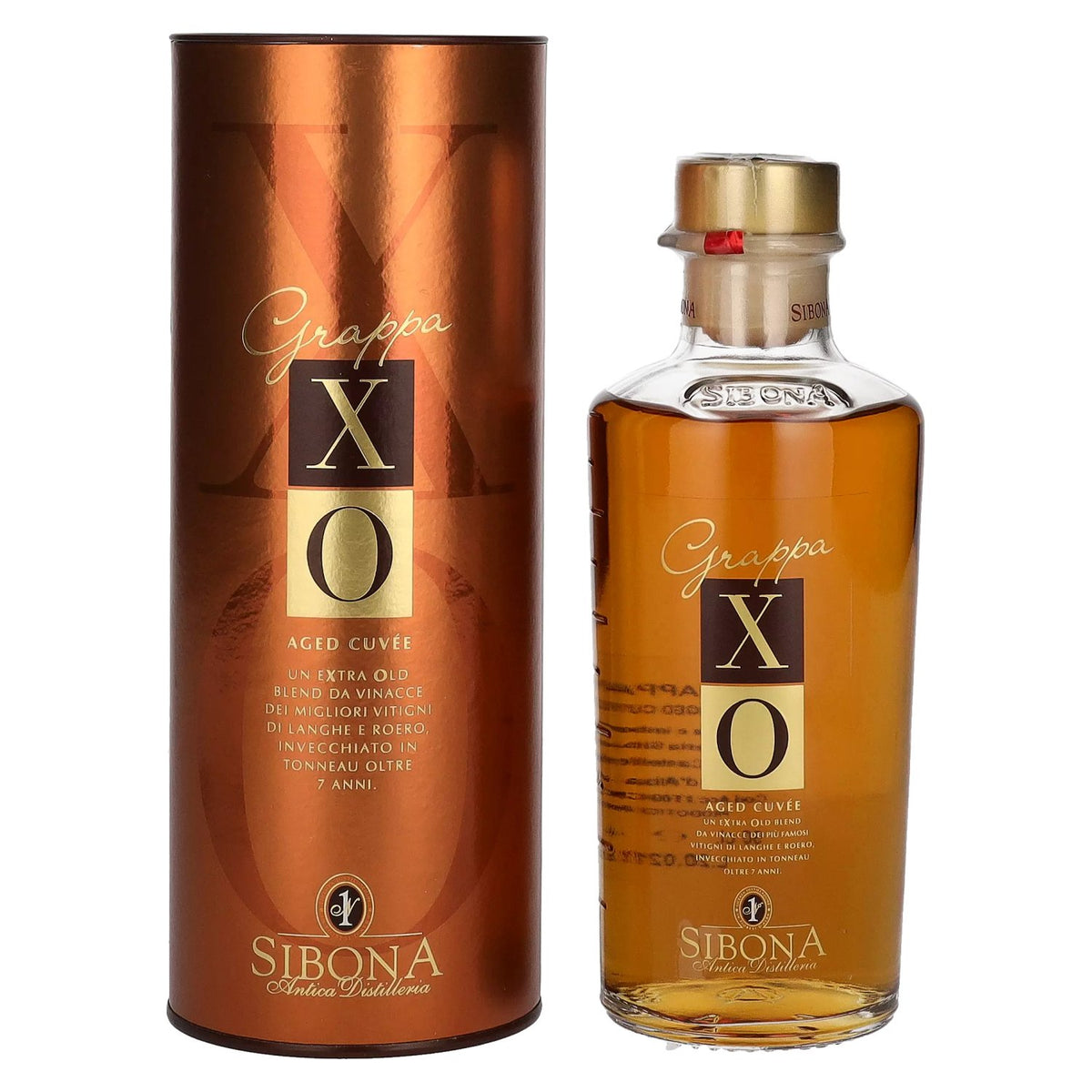 Sibona Grappa XO Aged Cuvée 44% vol. 0.5 l in a gift box