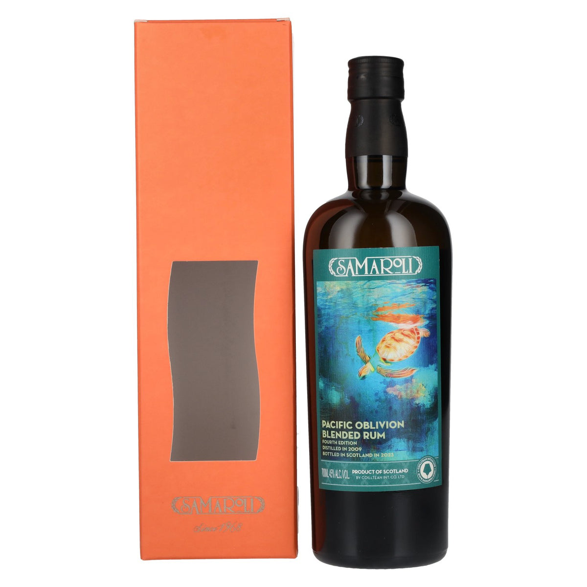 Samaroli Pacific Oblivion Rhum assemblé 2009 45 % vol. 0,7 l dans un coffret cadeau
