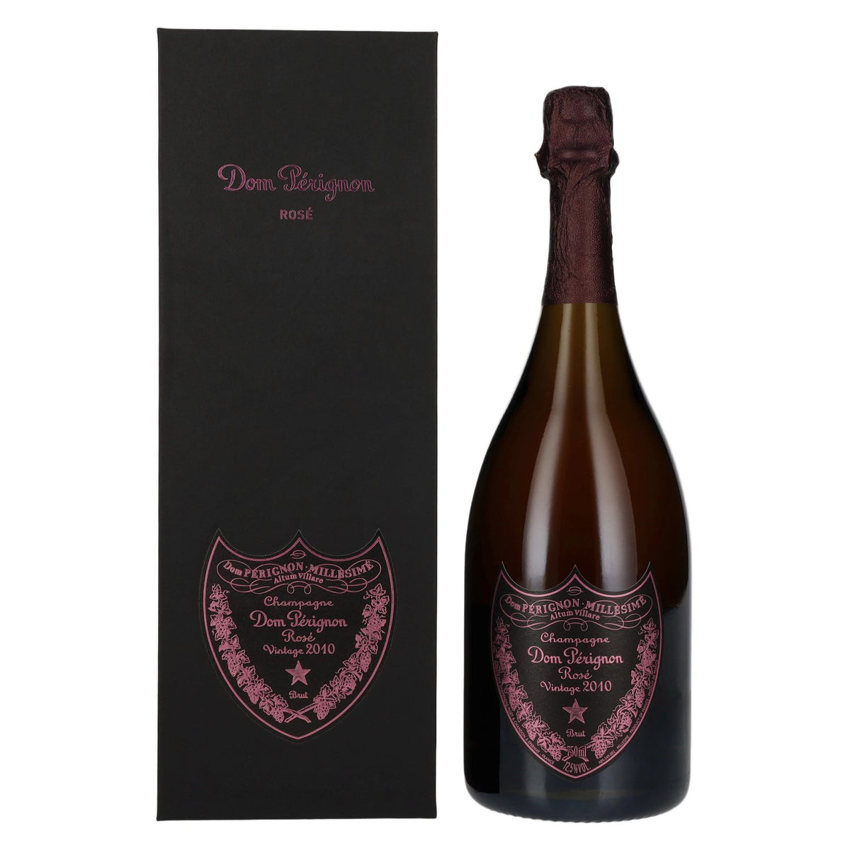 Dom Pérignon Rosé Champagne, Vintage 2010, 12.5% ABV, 0.75 l in a gift box