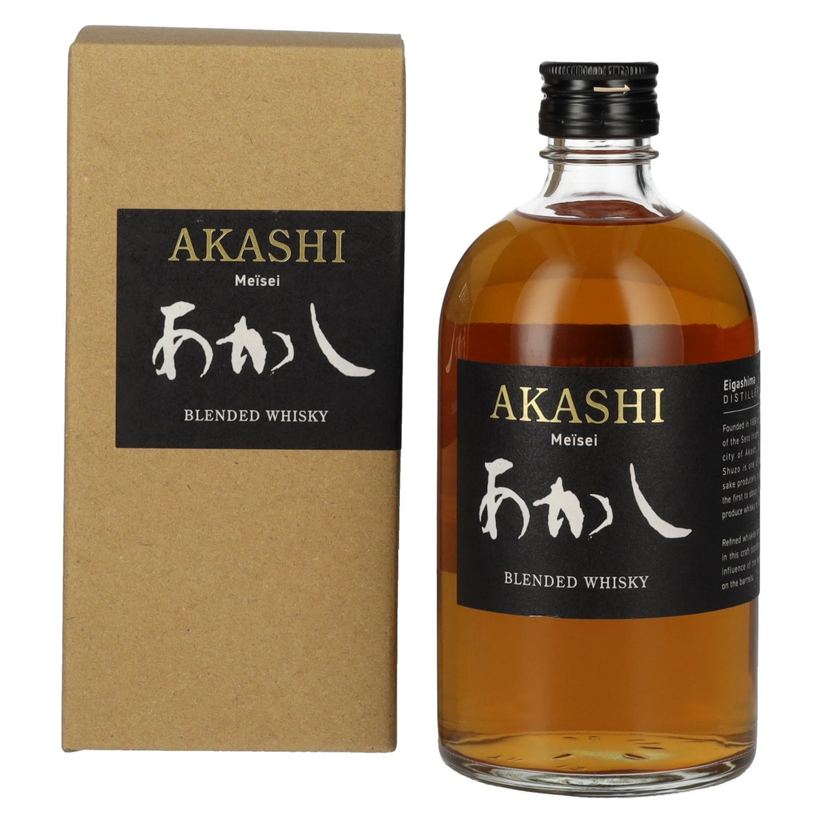 AKASHI Meïsei Blended Whisky 40% Vol. 0,5l in geschenkverpakking