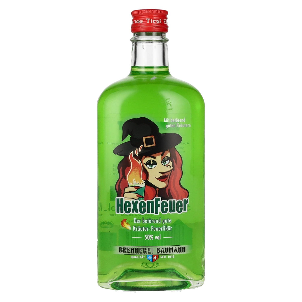Baumann HexenFeuer kruidenbrandewijn 50% vol. 0,5 l
