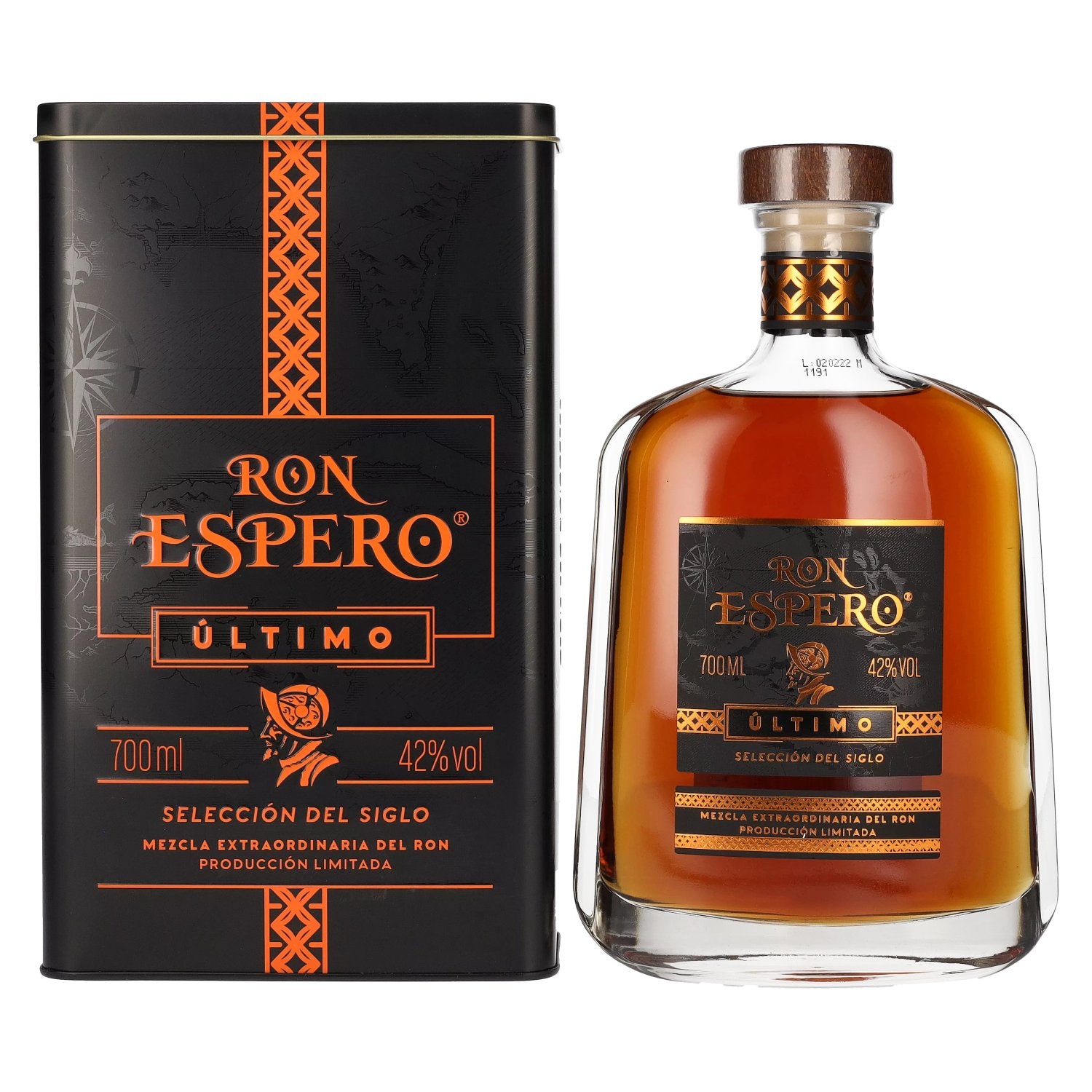 Ron Espero ÚLTIMO Selección del Siglo Producción Limitada 42% vol. 0,7l en boîte cadeau