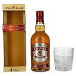 Chivas Regal 12 Years Old Blended Scotch Whisky 40% Vol. 0,7l met tumblerglas