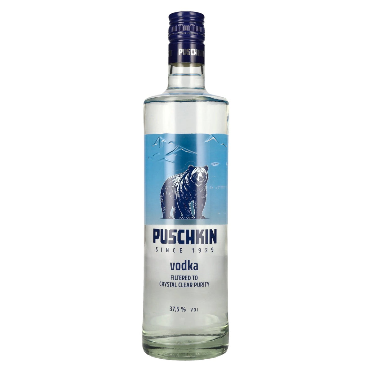 Vodka Puschkin filtrée à la glace, 37,5 % vol., 0,7 l