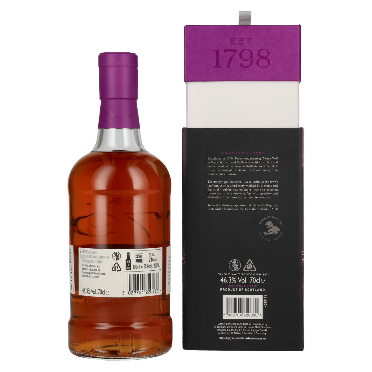 Tobermory 21 Years Old Single Malt Oloroso Cask Finish 46.3% ABV 0.7l in a gift box