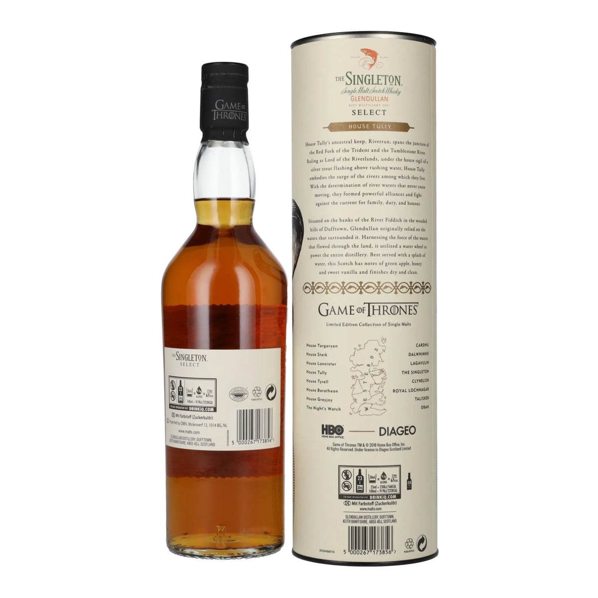 The Singleton of Glendullan GAME OF THRONES House Tully Single Malt Scotch Whisky 40% vol. 0,7 l in geschenkverpakking