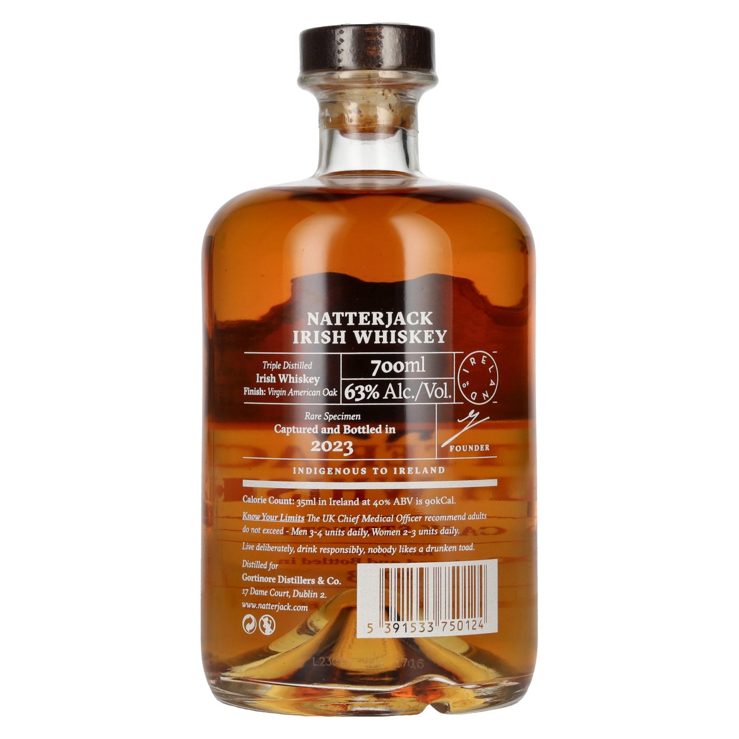 Natterjack Irish Whiskey Cask Strength 2023 63 % vol. 0,7 l