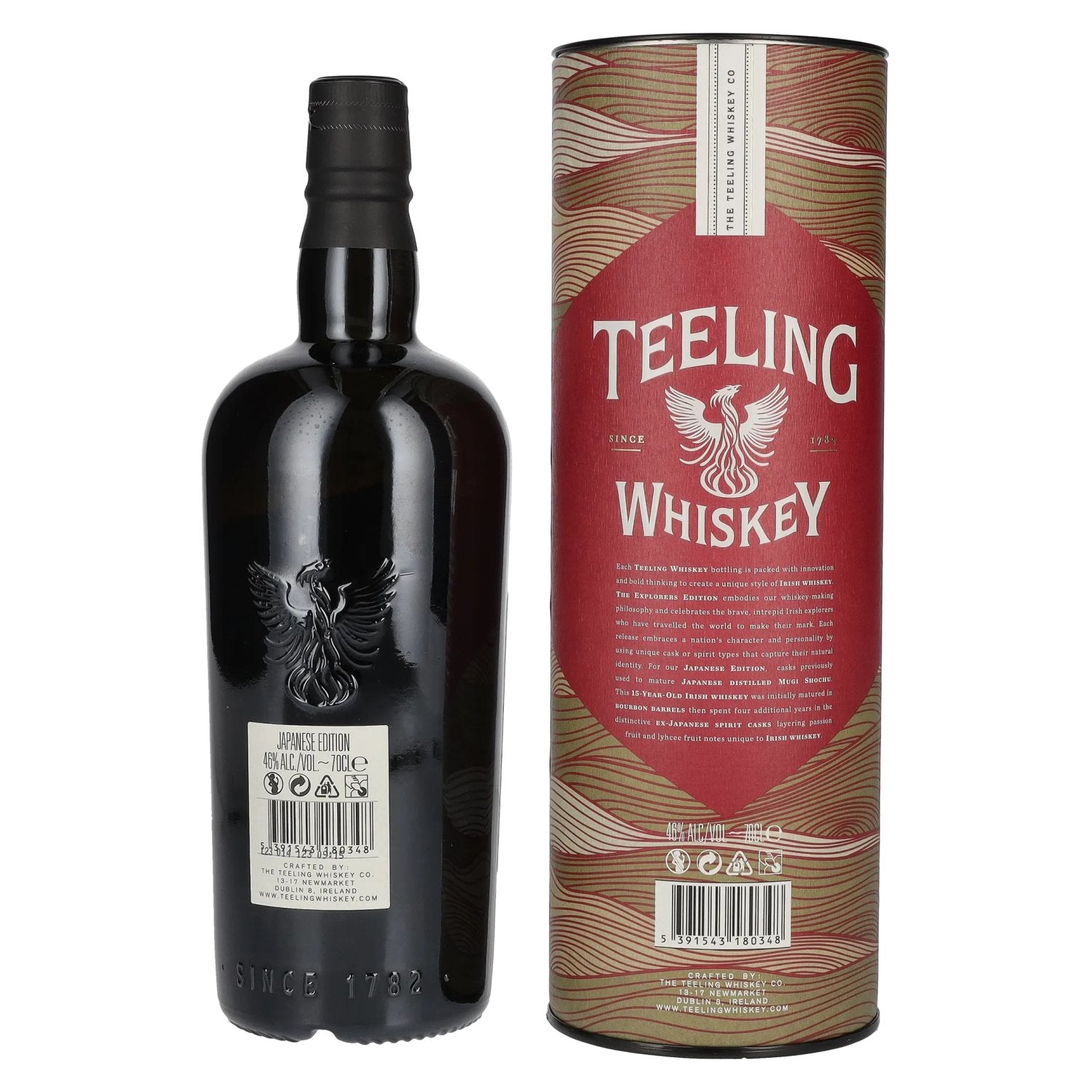 Teeling Whiskey 15 Years Old EXPLORERS SERIES Ierse whiskey Japanse Editie 46% Vol. 0,7l in geschenkverpakking