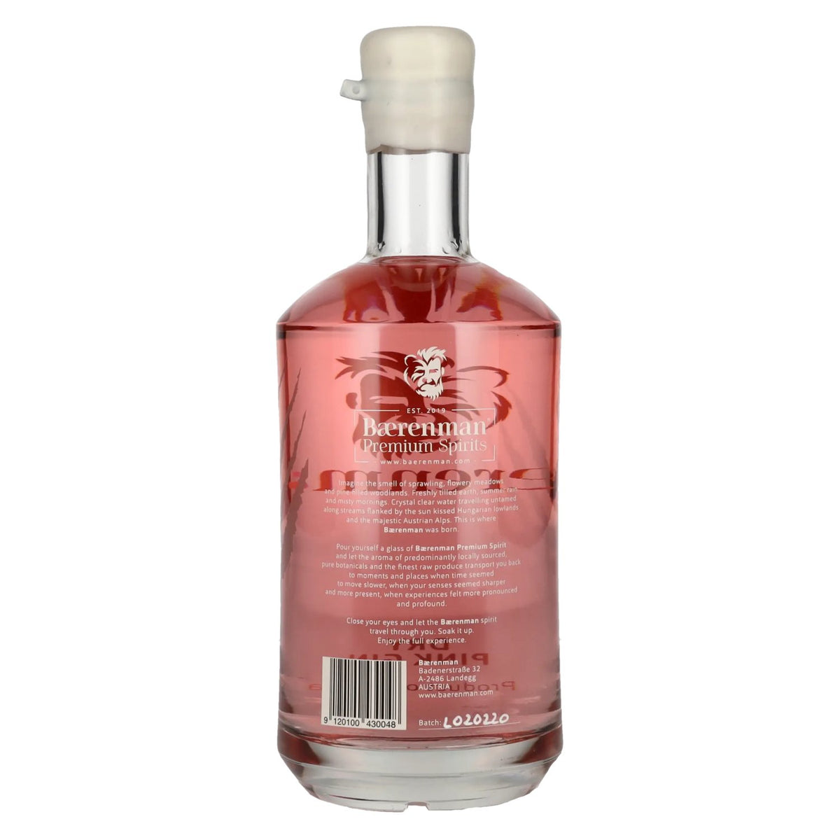 Baerenman Dry Pink Gin 40% vol. 0,7 l