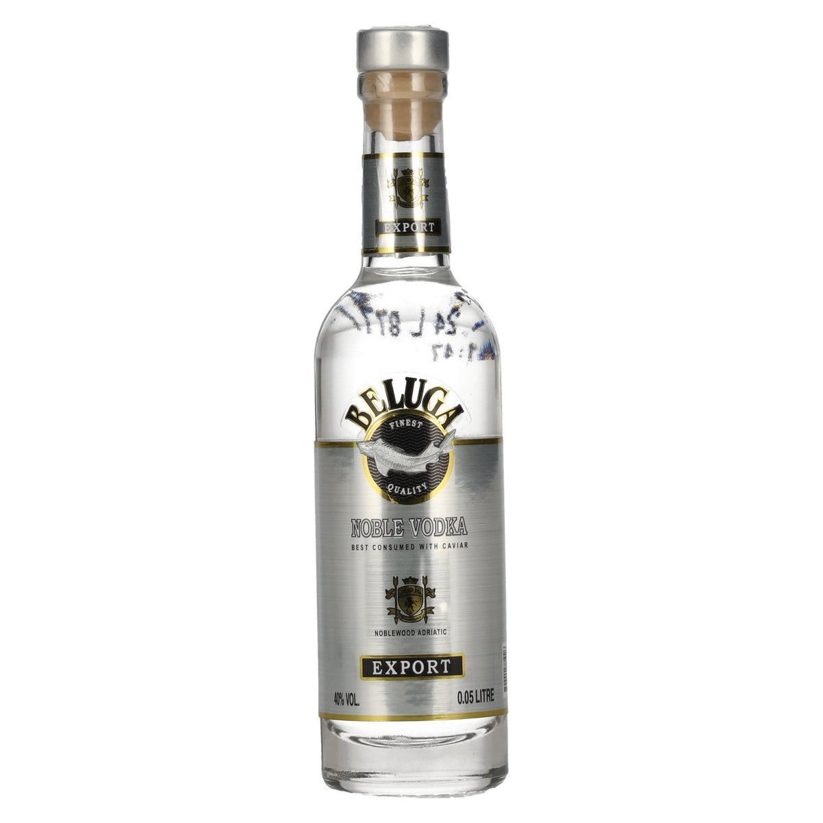 Beluga Noble Vodka EXPORT Montenegro 40% vol. 0.05 l