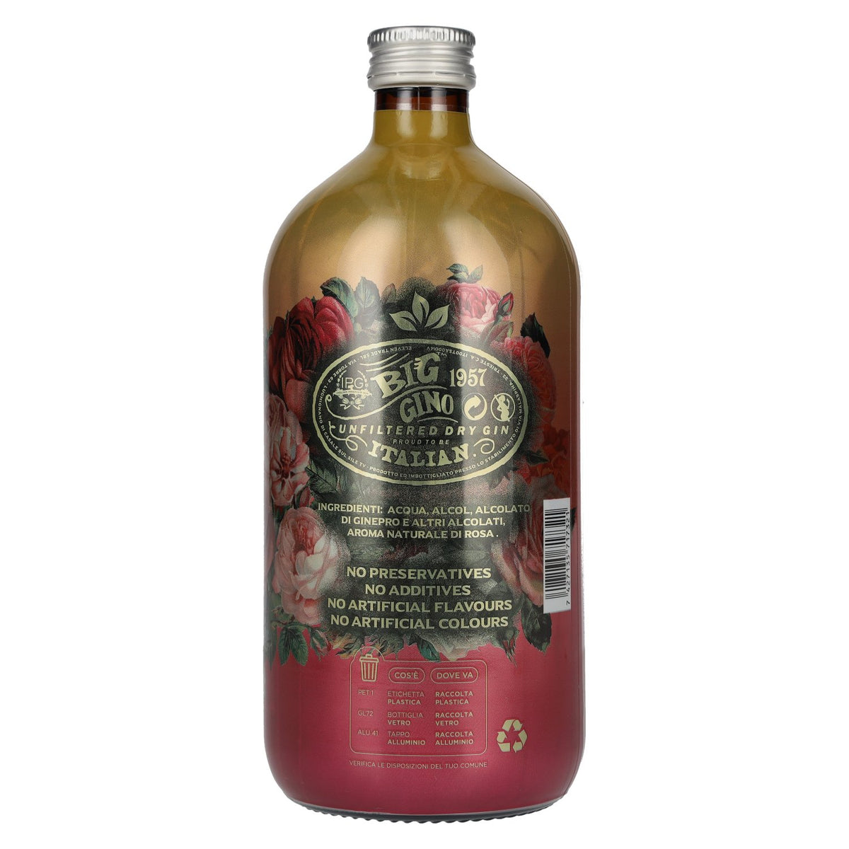 Big Gino Gin VELVET ROSE 40% vol. 1 l