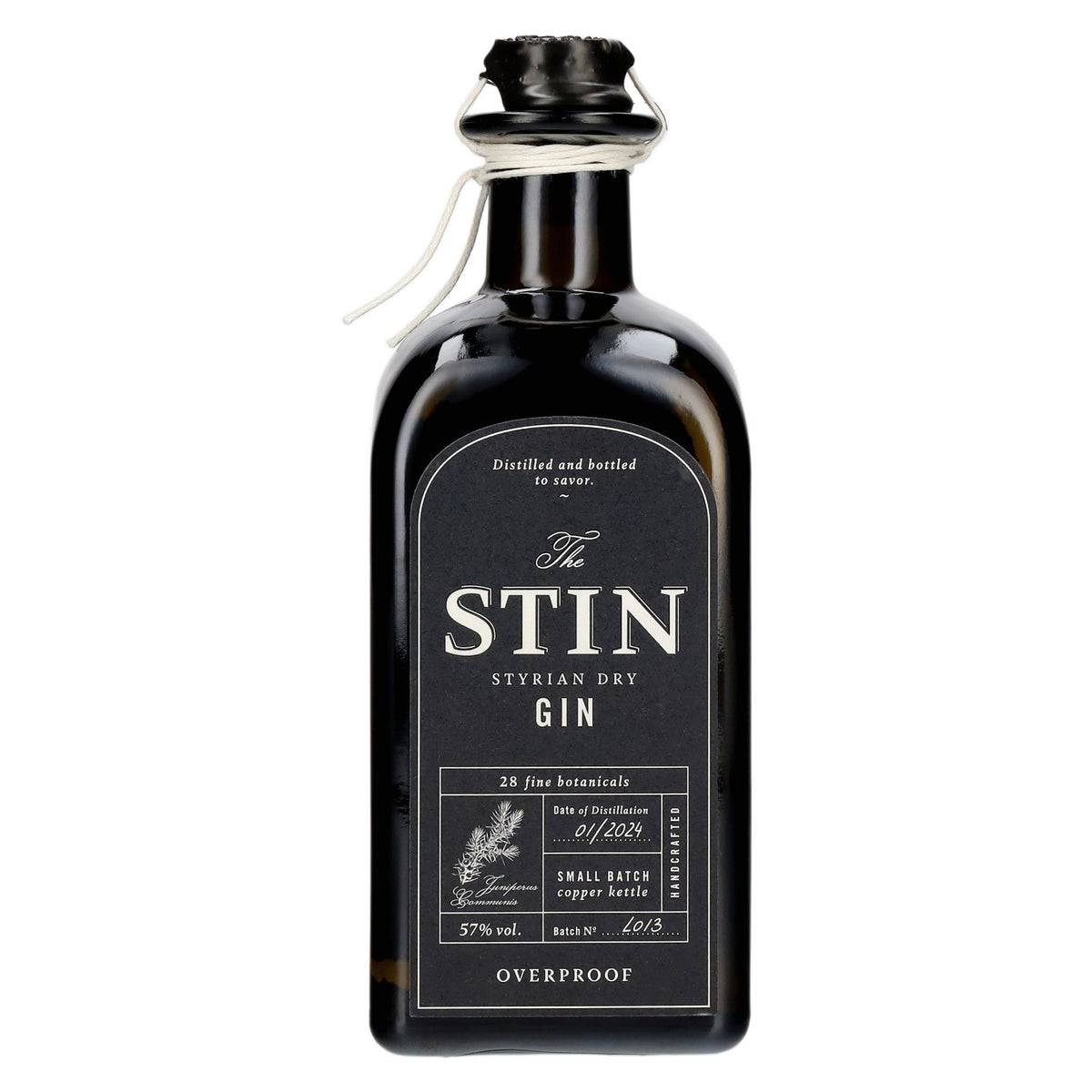 De STIN Styrian Dry Gin OVERPROOF 57% vol. 0,5 l