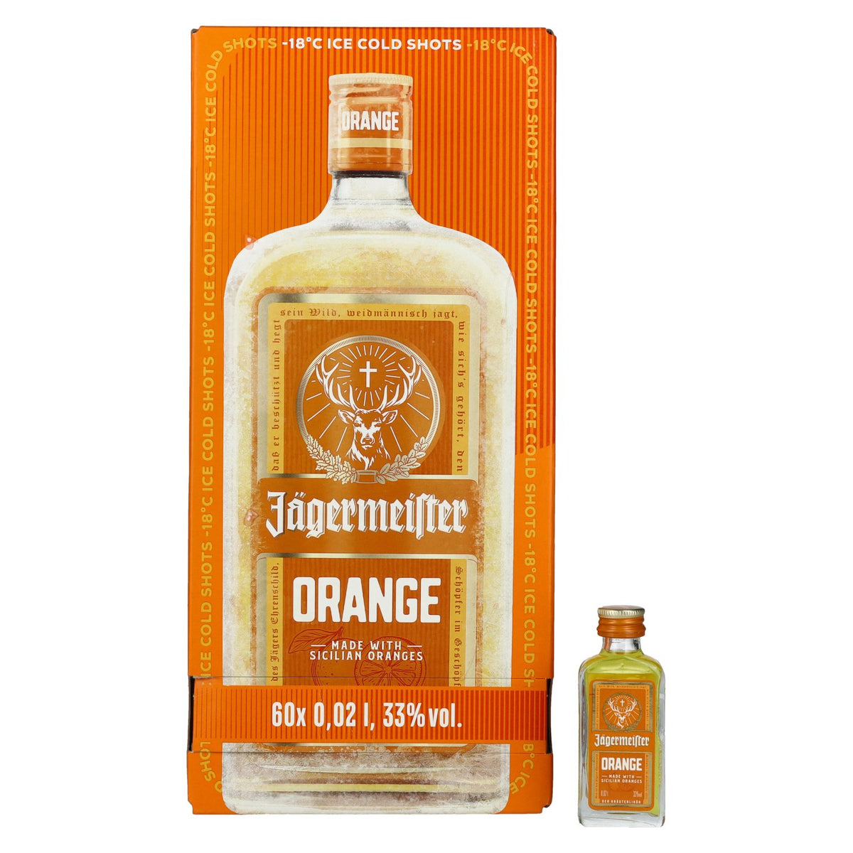 Jägermeister Orange 33 % vol. 60 x 0,02 l