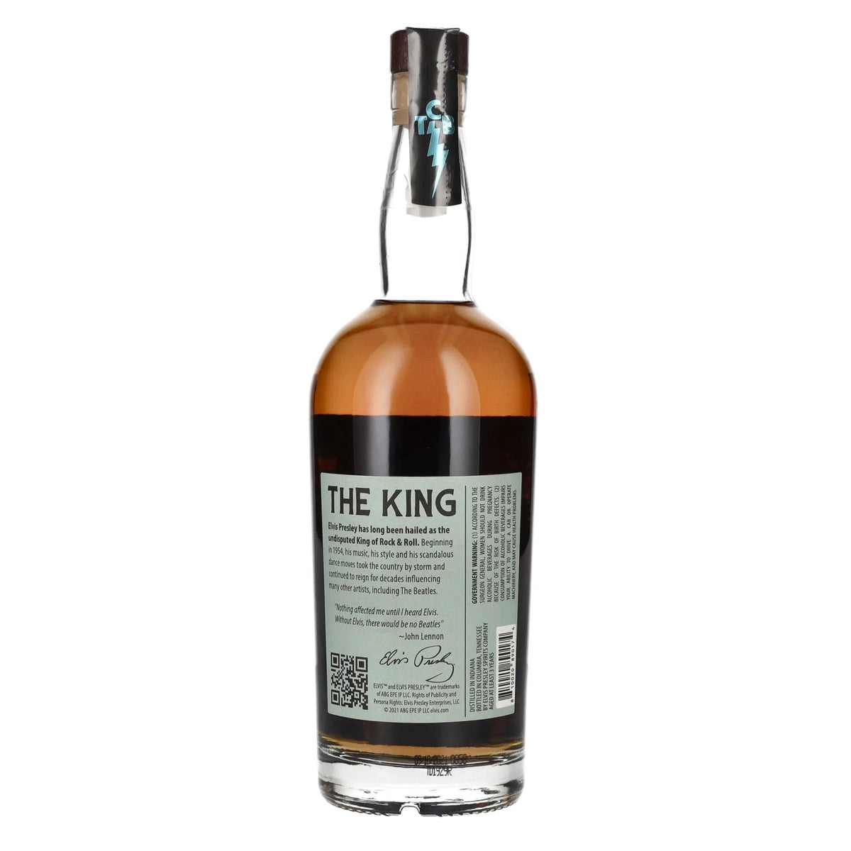 Elvis THE KING Straight RYE Whiskey 45% ABV 0.75l