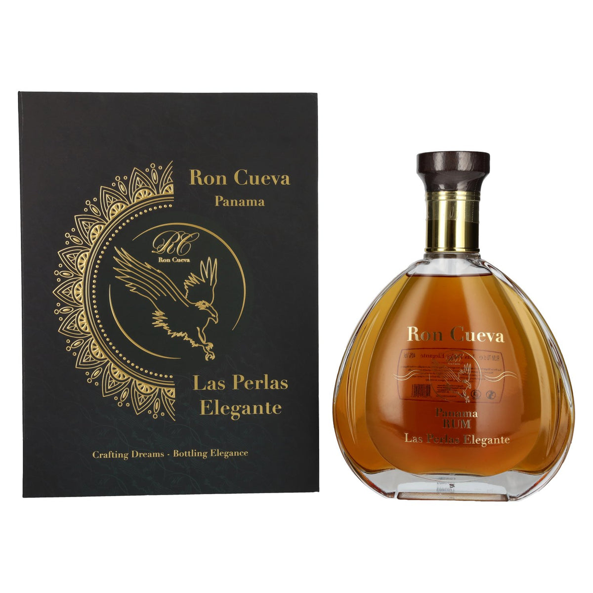 Ron Cueva 18 Years Old Panama Rum Las Perlas Elegante 40% Vol. 0,7l in Geschenkbox