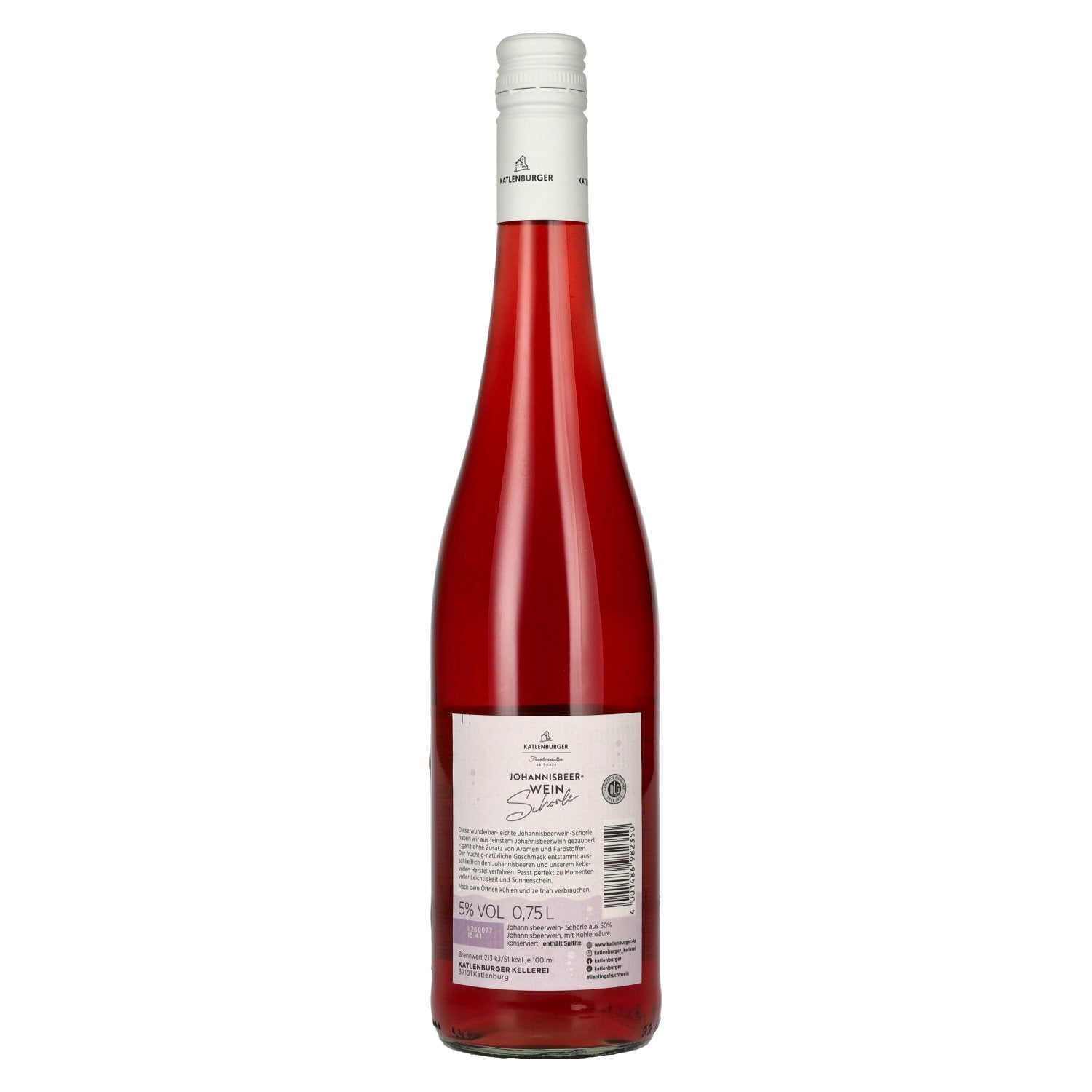 Katlenburger Johannisbeer Wein Schorle 5% Vol. 0,75l