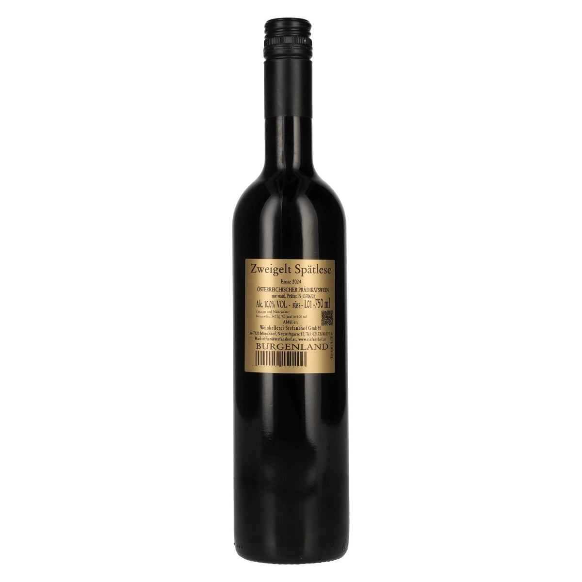 Stefanshof Zweigelt Spätlese 2024 10% vol. 0.75l