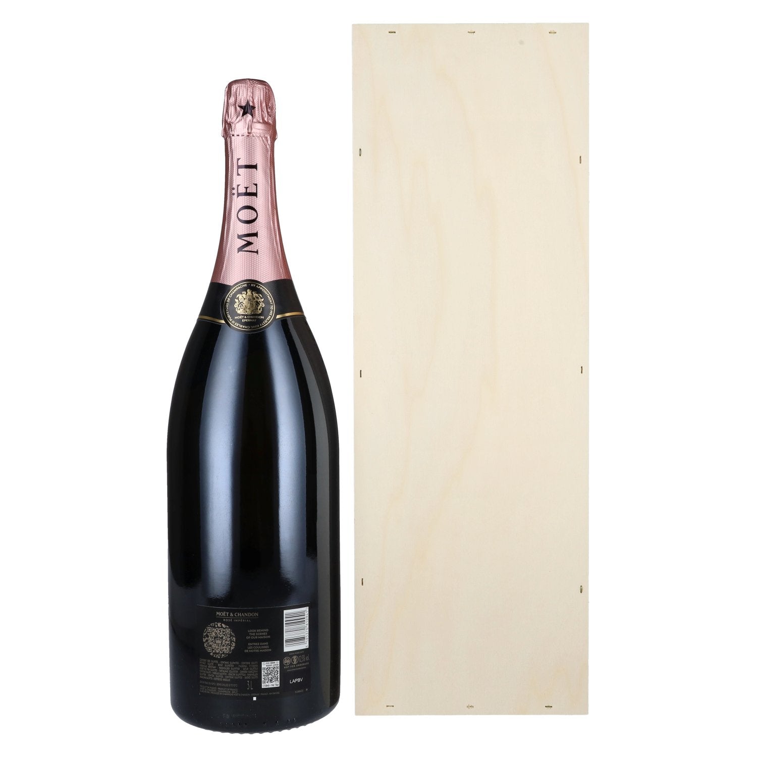 Moët & Chandon Champagne ROSÉ IMPÉRIAL Brut 12,5% Vol. 3l in Holzkiste