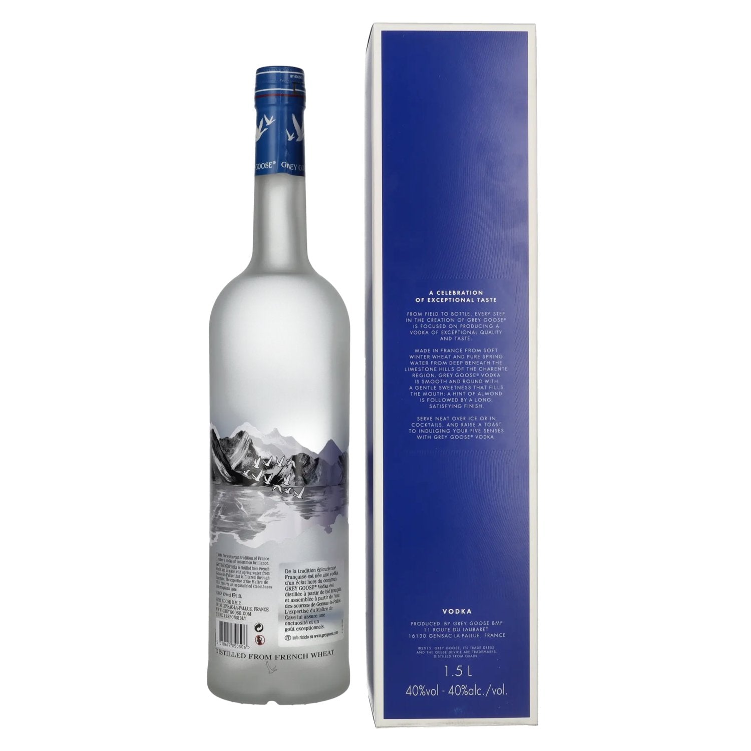 Grey Goose Vodka 40% Vol. 1,5l in geschenkverpakking