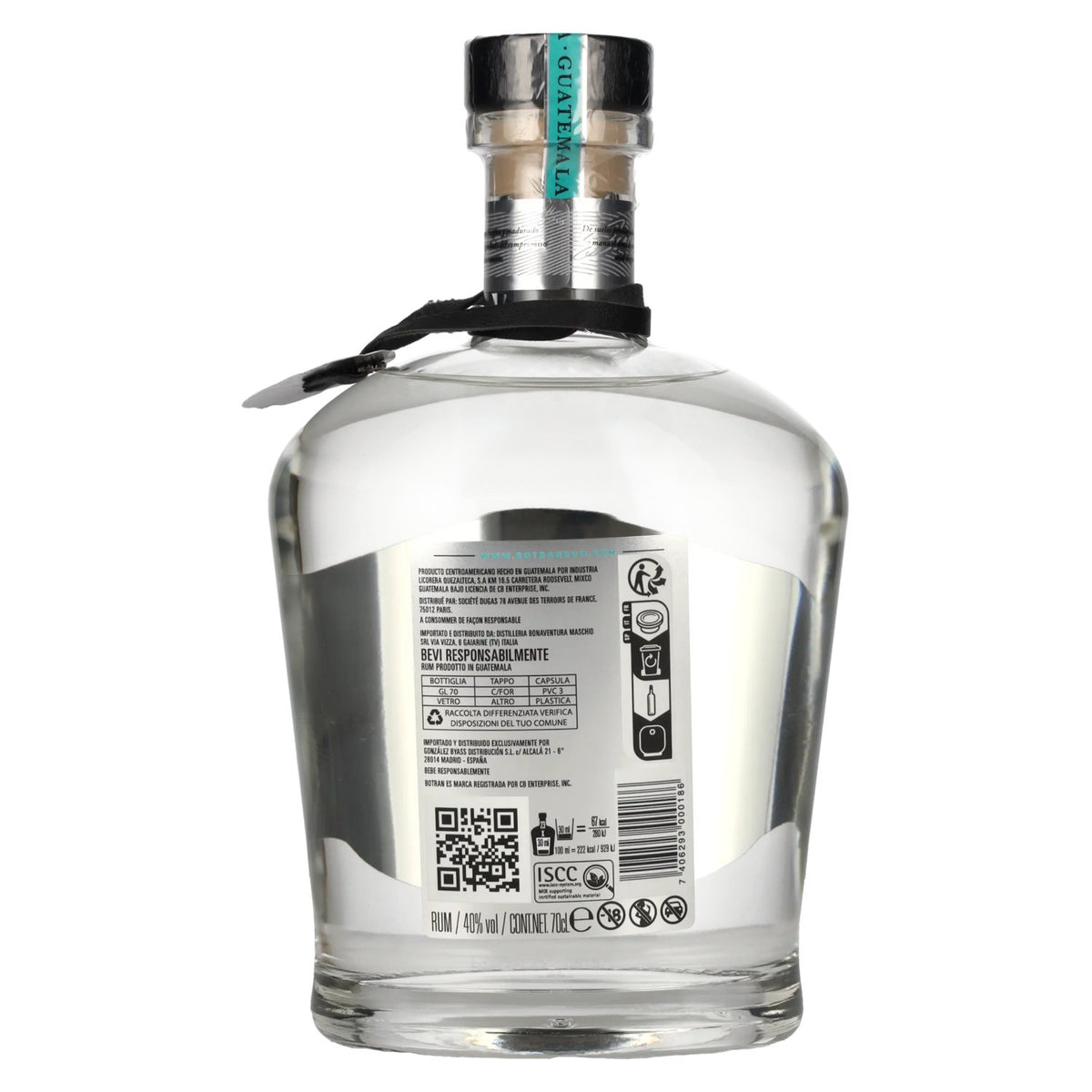 Botran CRISTALINO Ron Reserva Platino 40% vol. 0.7 l
