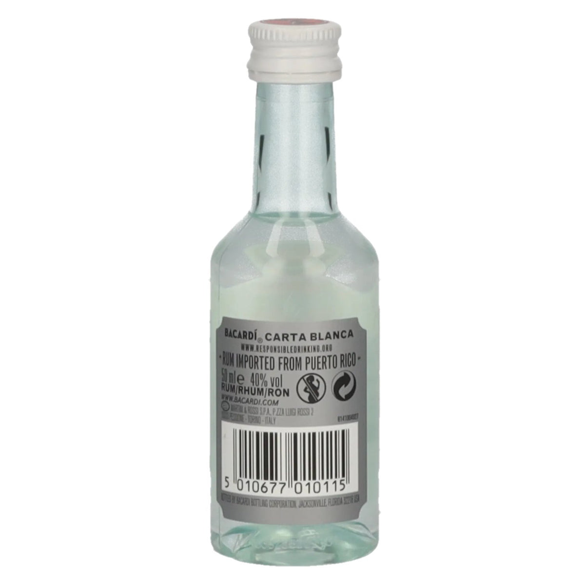 Bacardi Ron Carta Blanca Superior 40% vol. 0,05 l PET