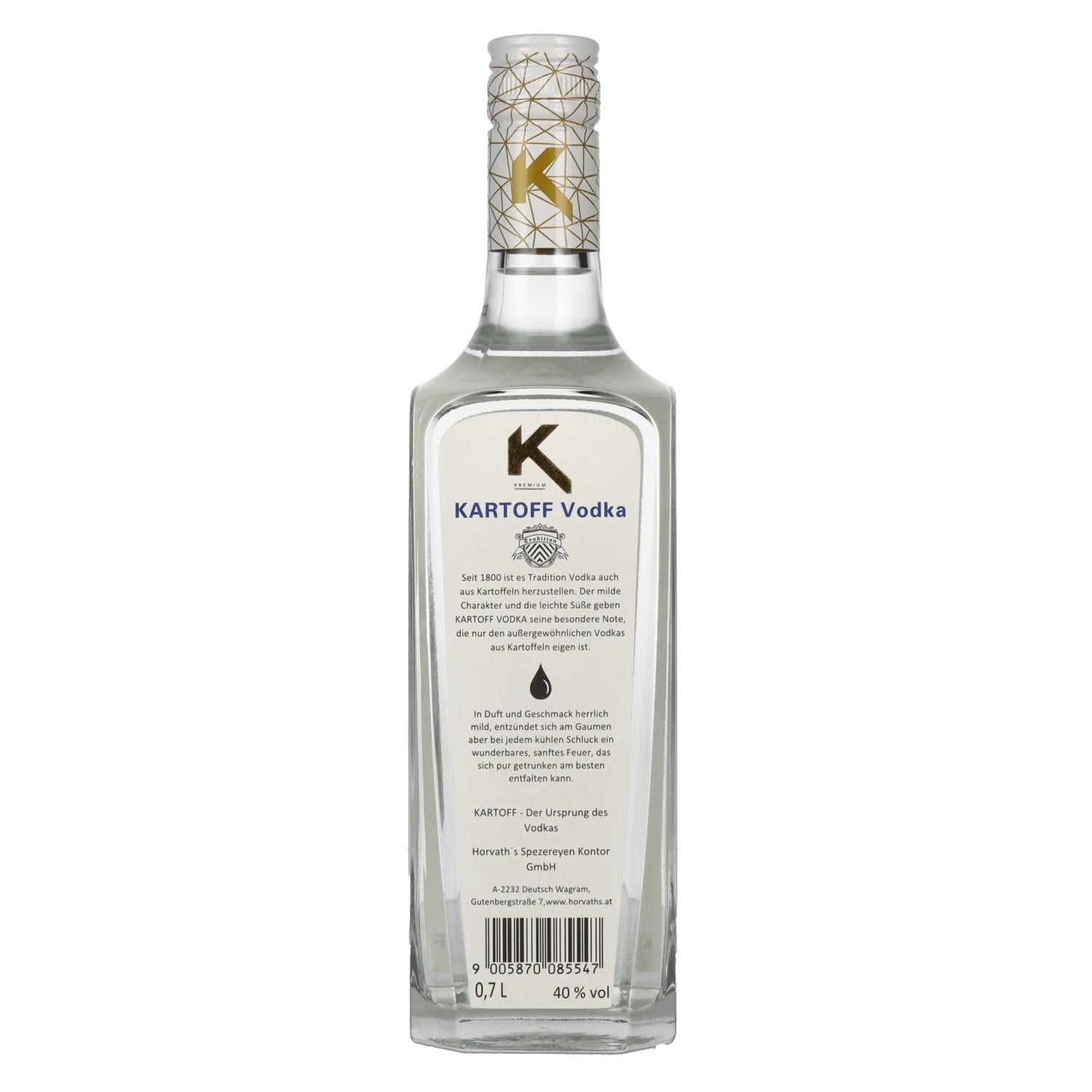 Kartoff Triple Gedistilleerde Wodka 40% Vol. 0,7l