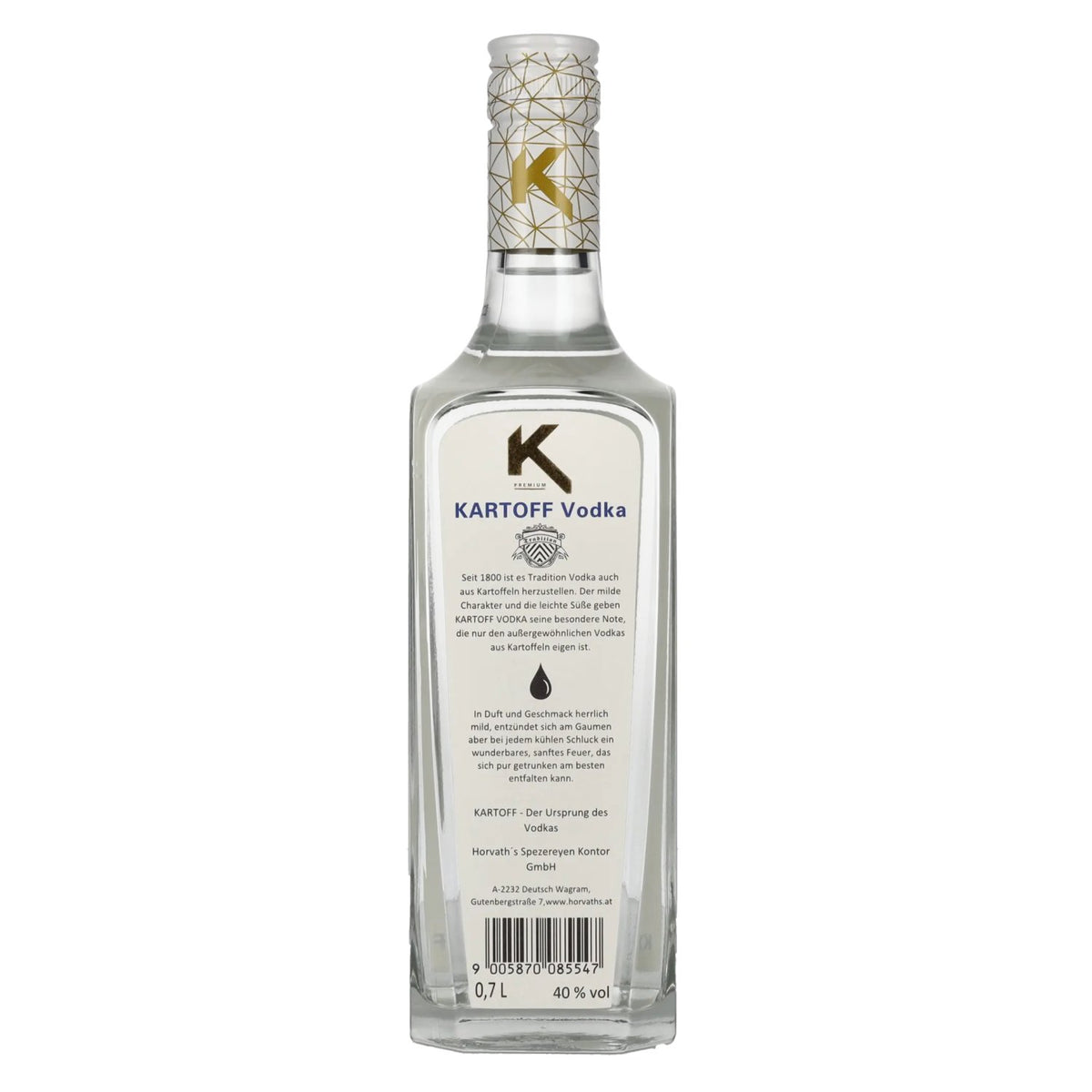 Kartoff Triple Distilled Vodka 40% vol. 0.7 l