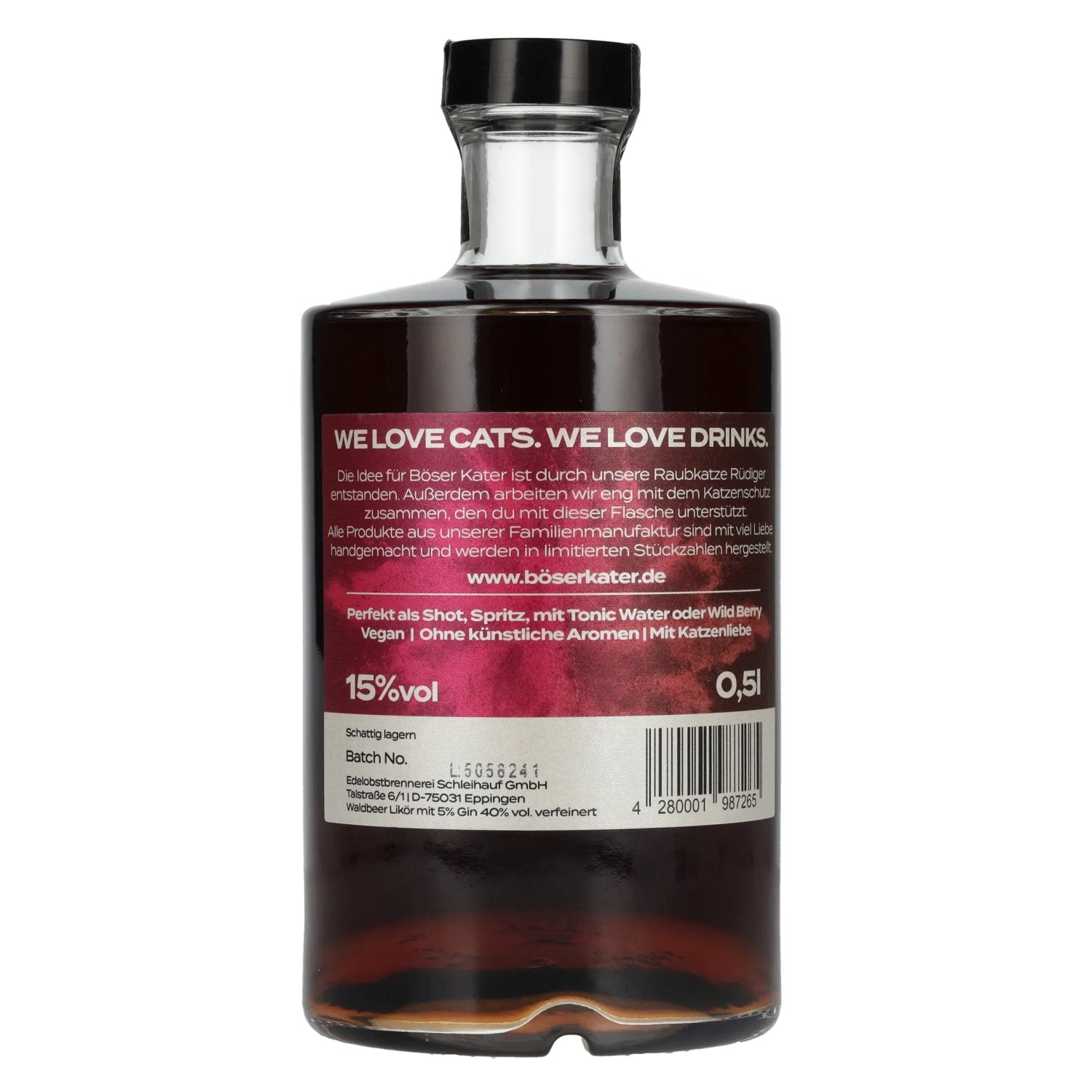 BÖSER KATER Aperitivo Wildberry Eistee 15% Vol. 0,5l
