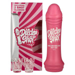 Dildo Shot Bubblegum op basis van wodka, 10% vol., 0,7 l in een geschenkverpakking met 2 glazen