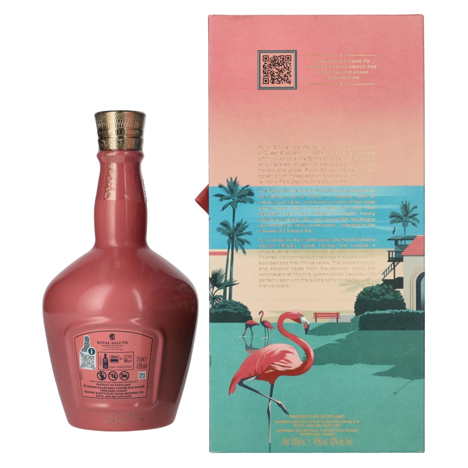 Royal Salute 21 Years Old THE MIAMI POLO EDITION Blended Scotch Whisky 40% Vol. 0,7l in Geschenkbox