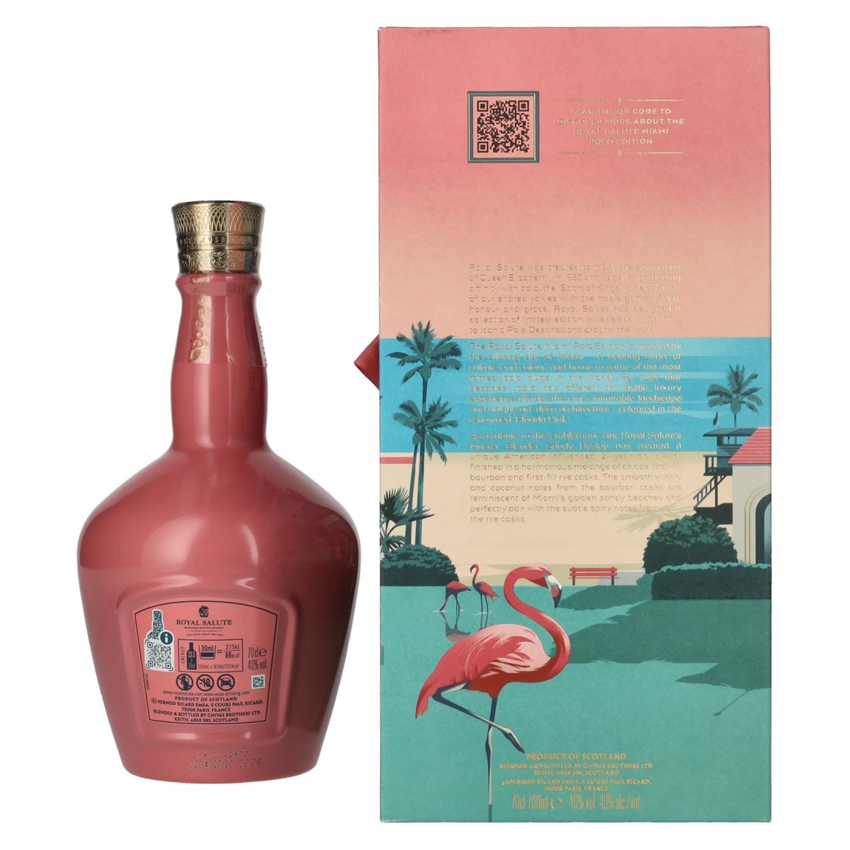 Royal Salute 21 Years Old THE MIAMI POLO EDITION Blended Scotch Whisky 40% vol. 0,7 l in geschenkverpakking