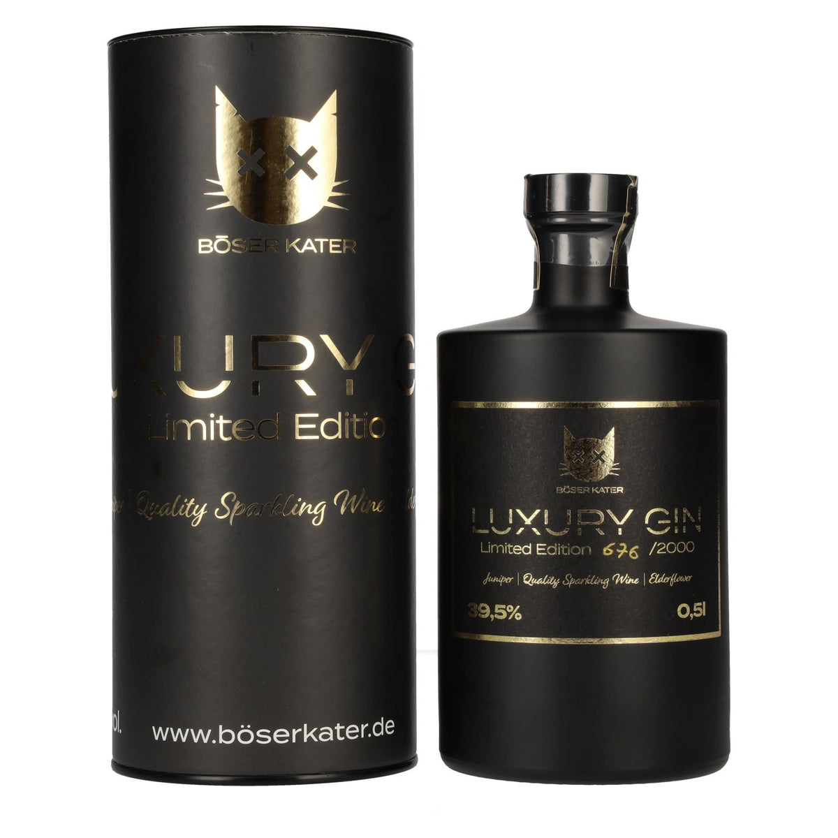 Böser Kater Luxury Gin Limited Edition 39,5% vol. 0,5 l in geschenkverpakking